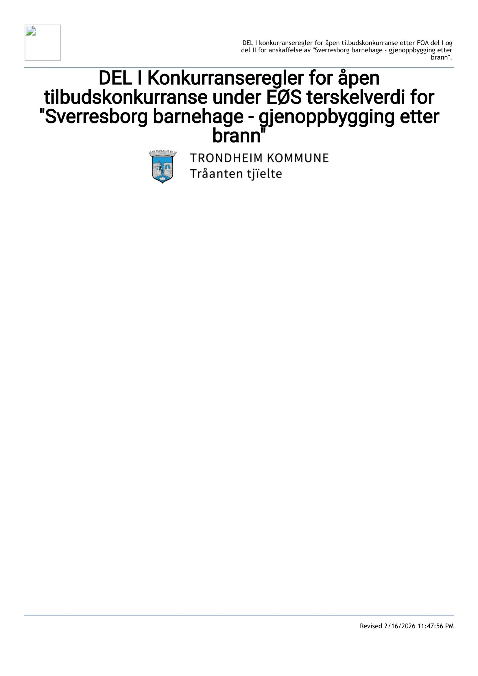 Konkurransebeskrivelse