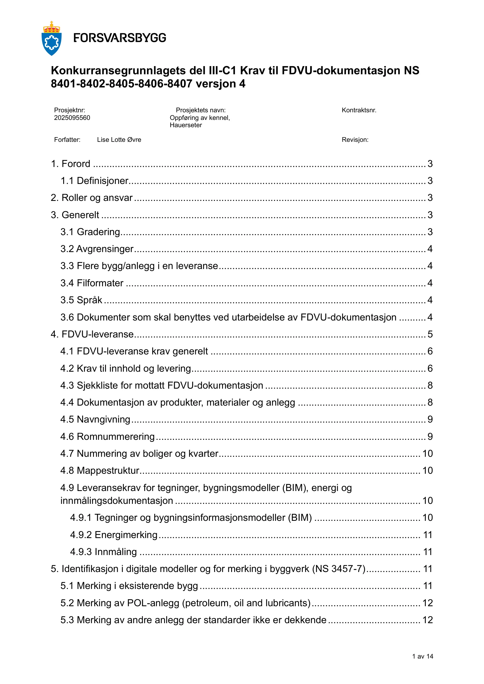 Kravspesifikasjon