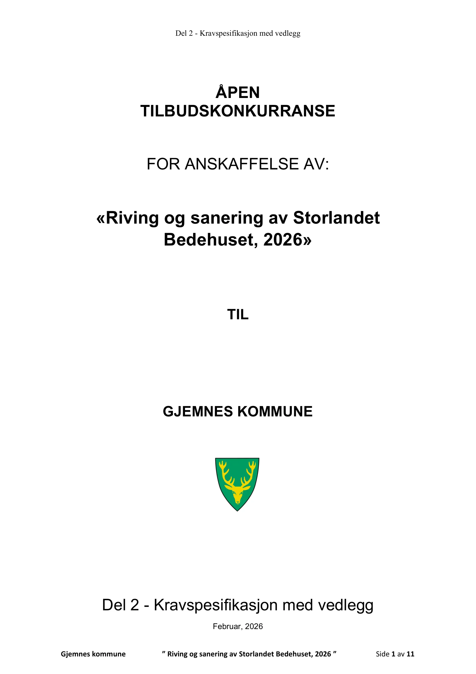 Kravspesifikasjon