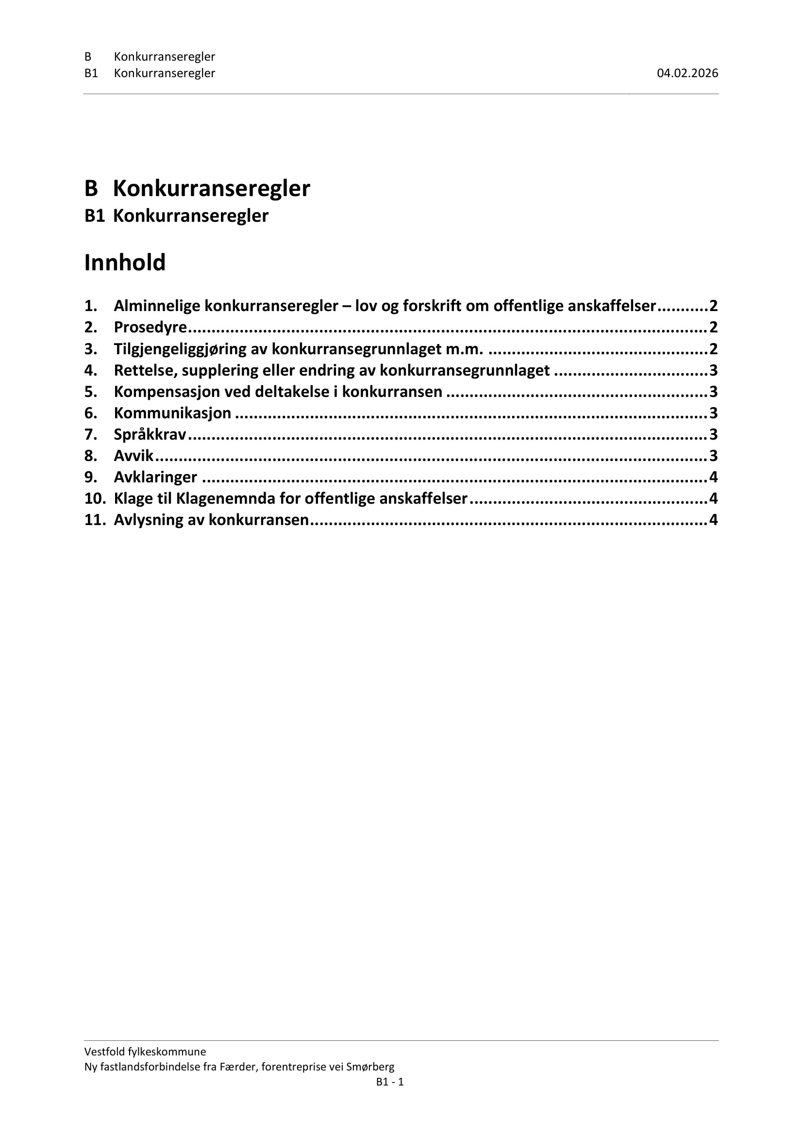Konkurransebeskrivelse