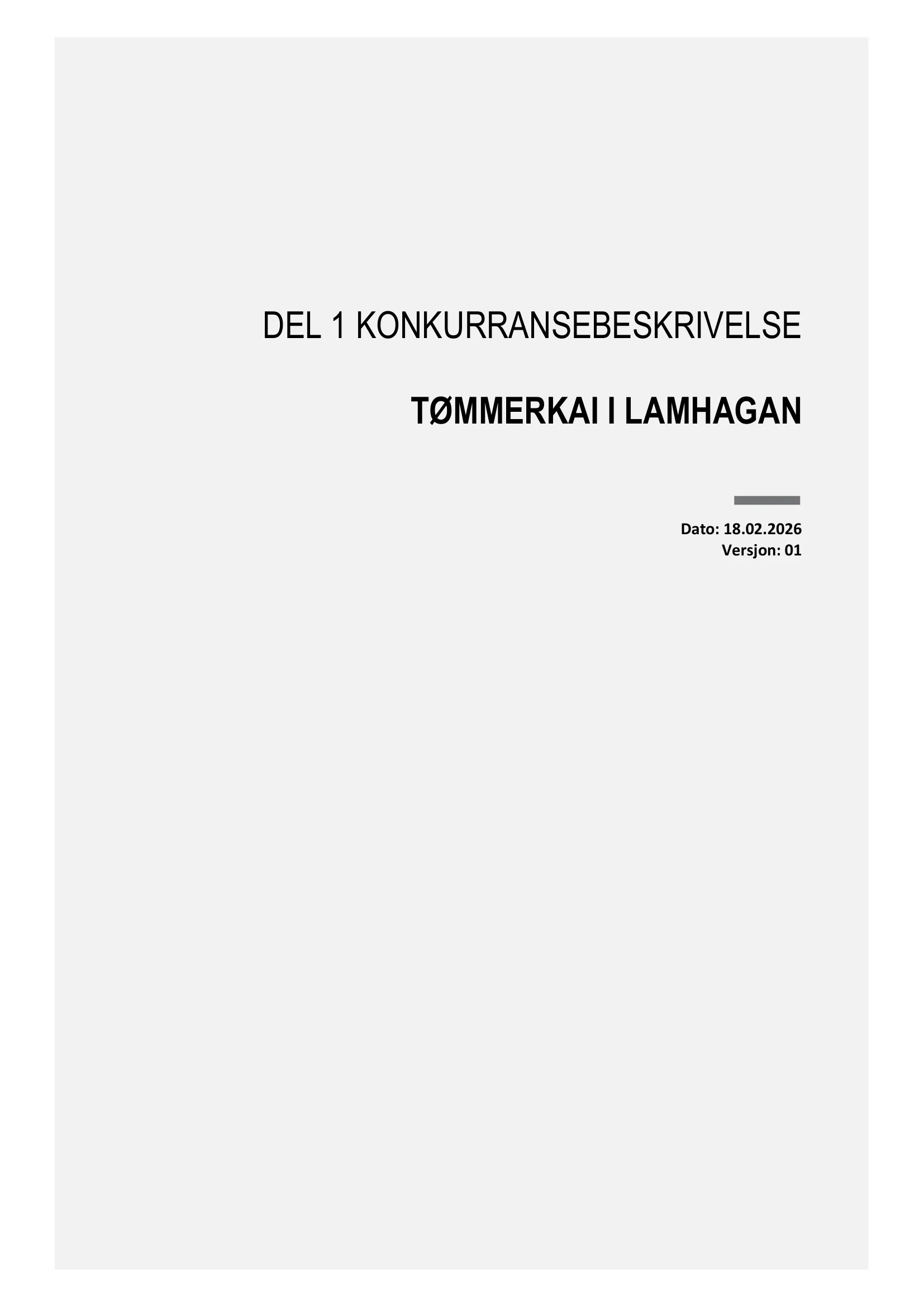 Konkurransebeskrivelse