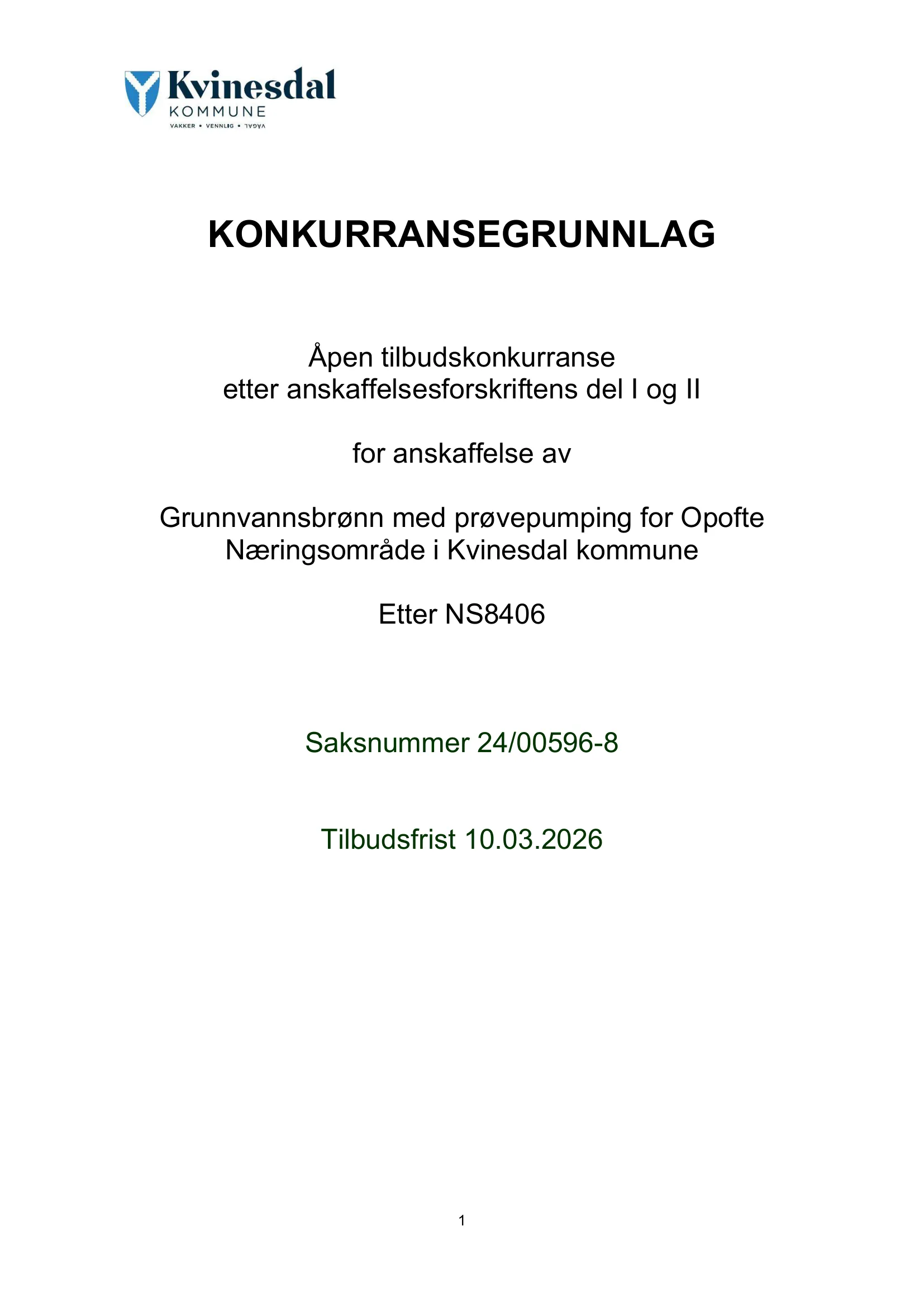 Konkurransebeskrivelse