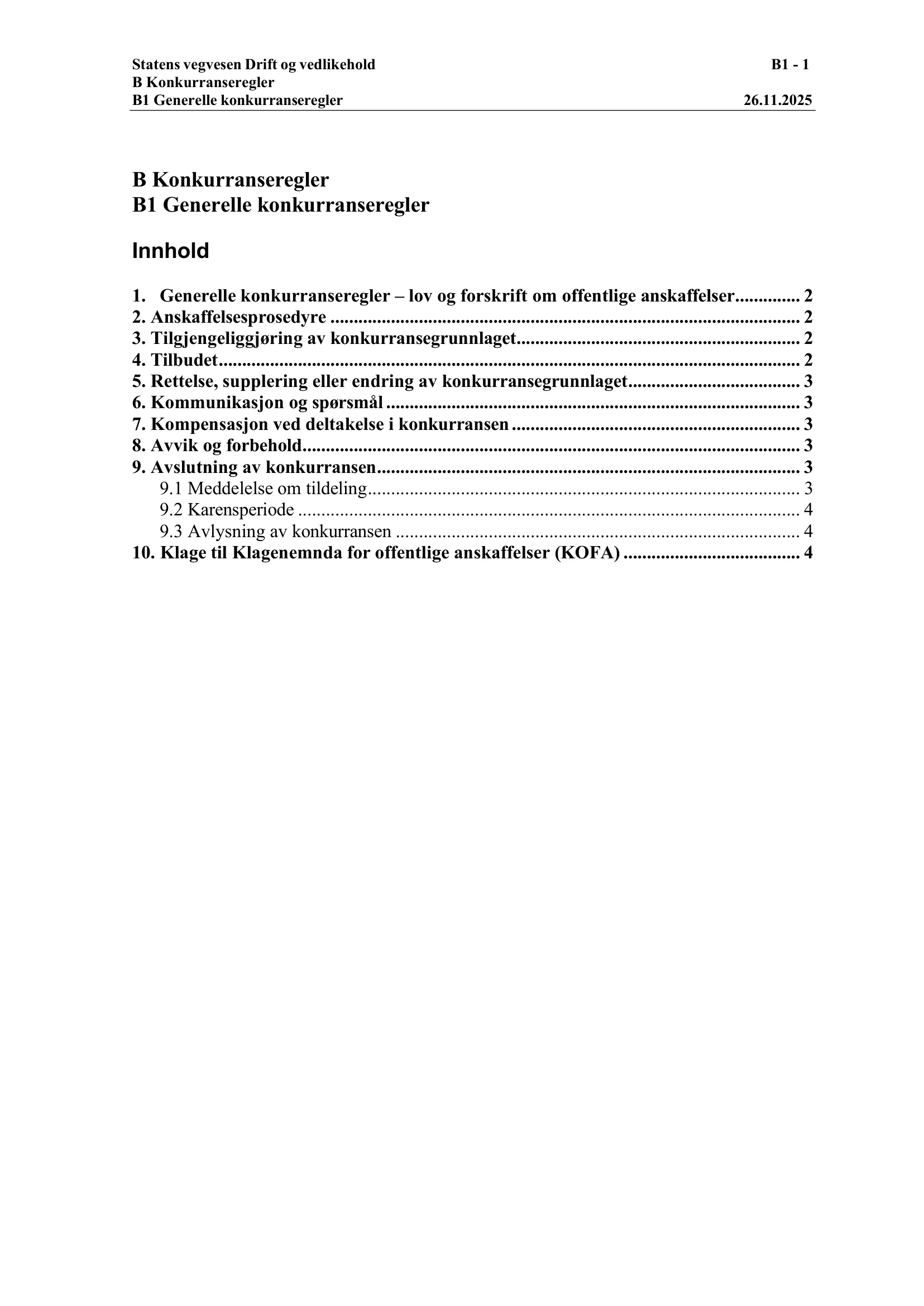 Konkurransebeskrivelse
