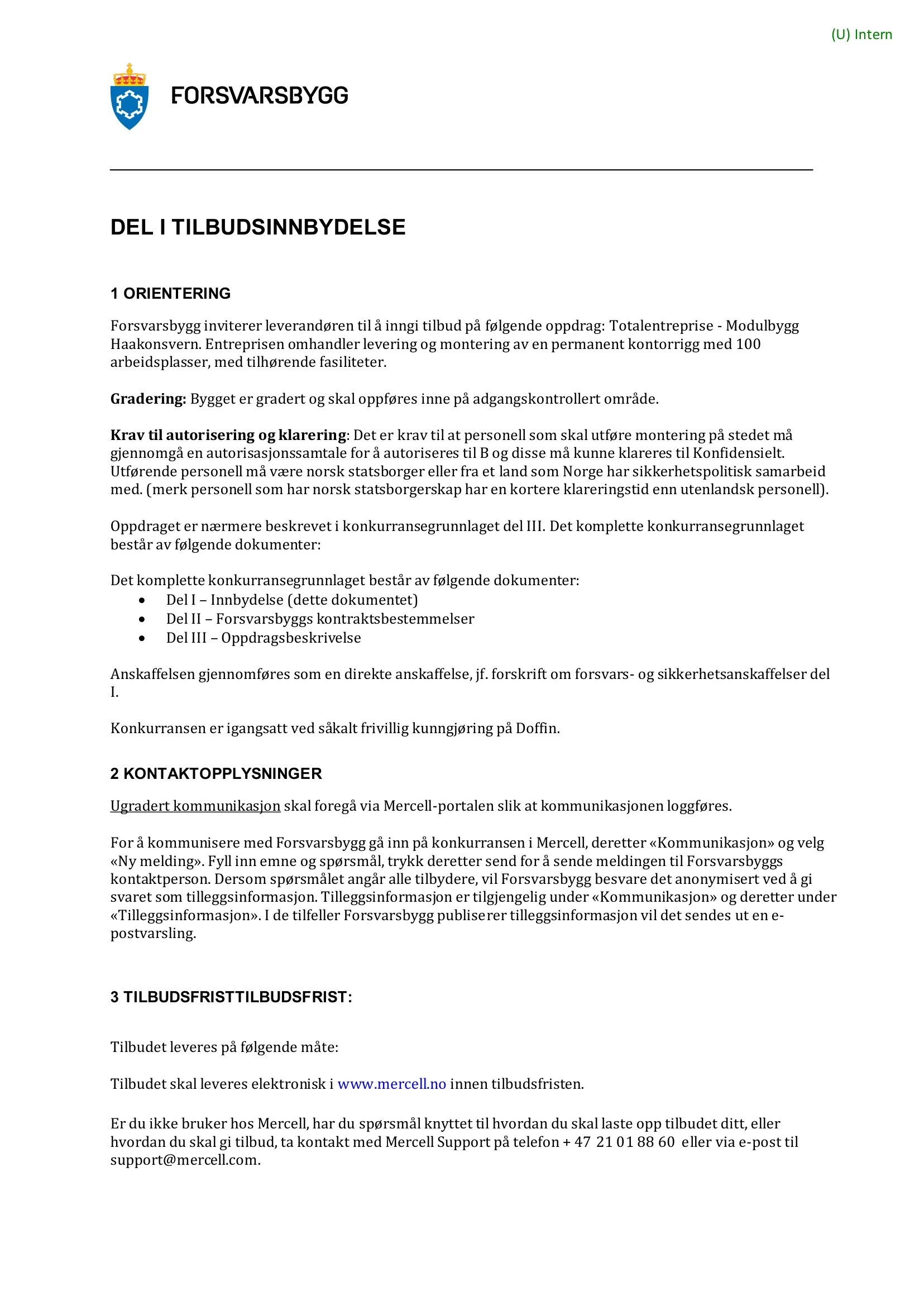 Konkurransebeskrivelse