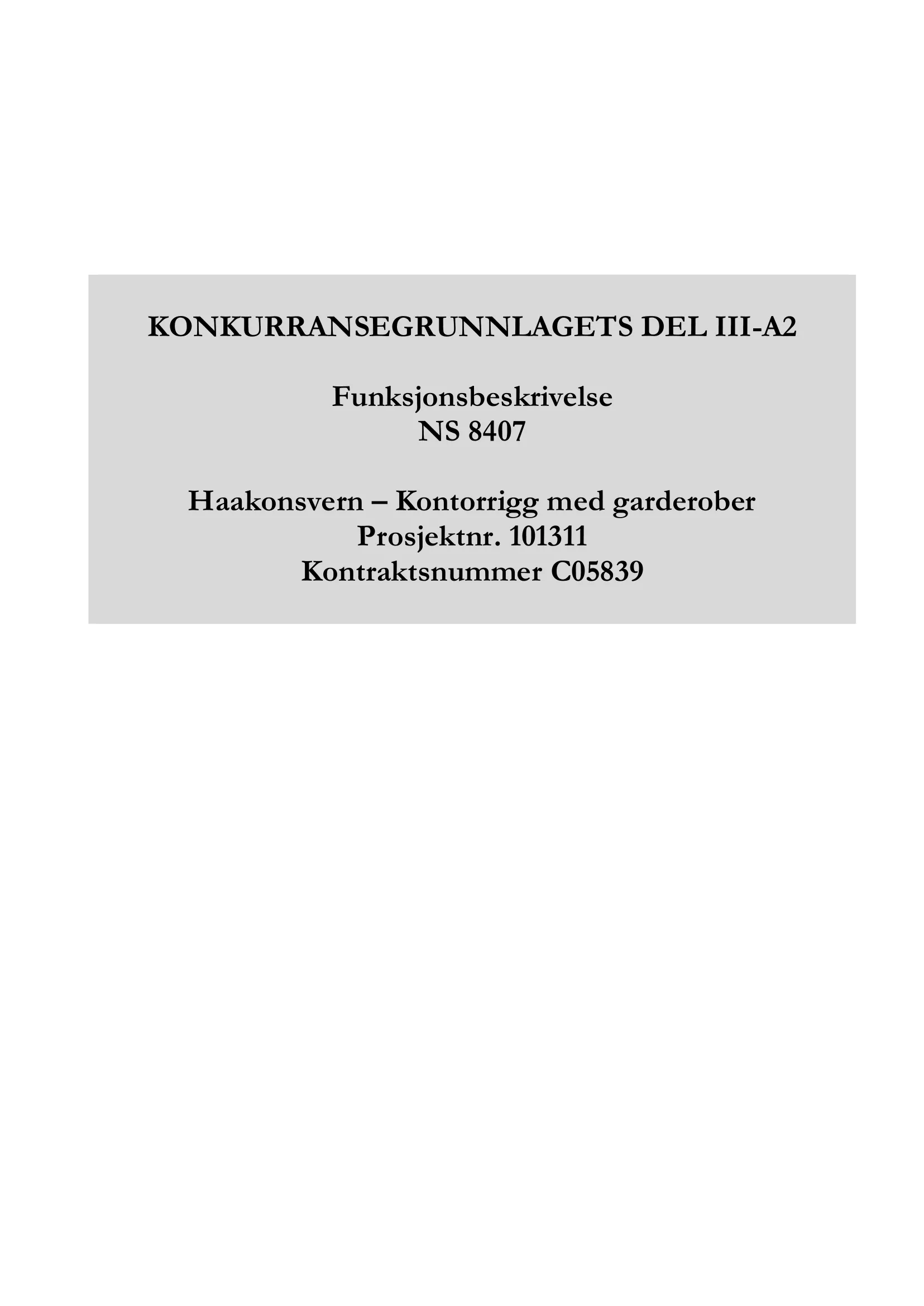 Kravspesifikasjon