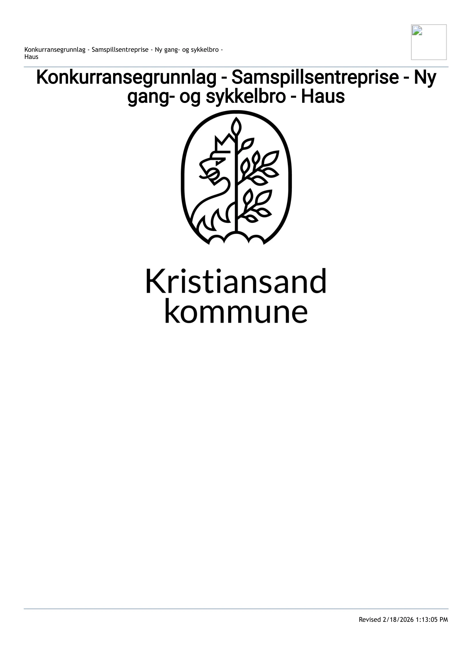 Konkurransebeskrivelse