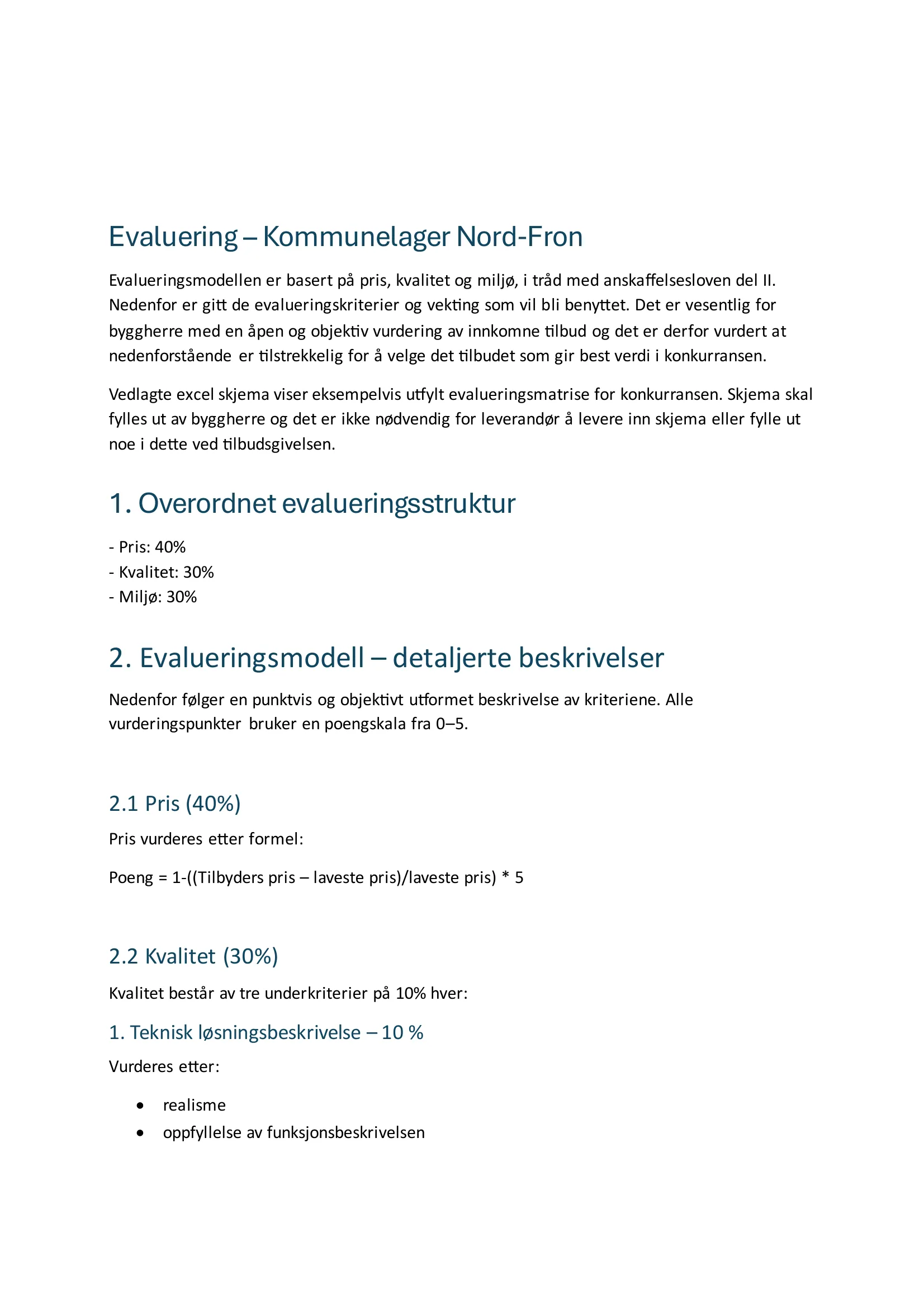 Konkurransebeskrivelse