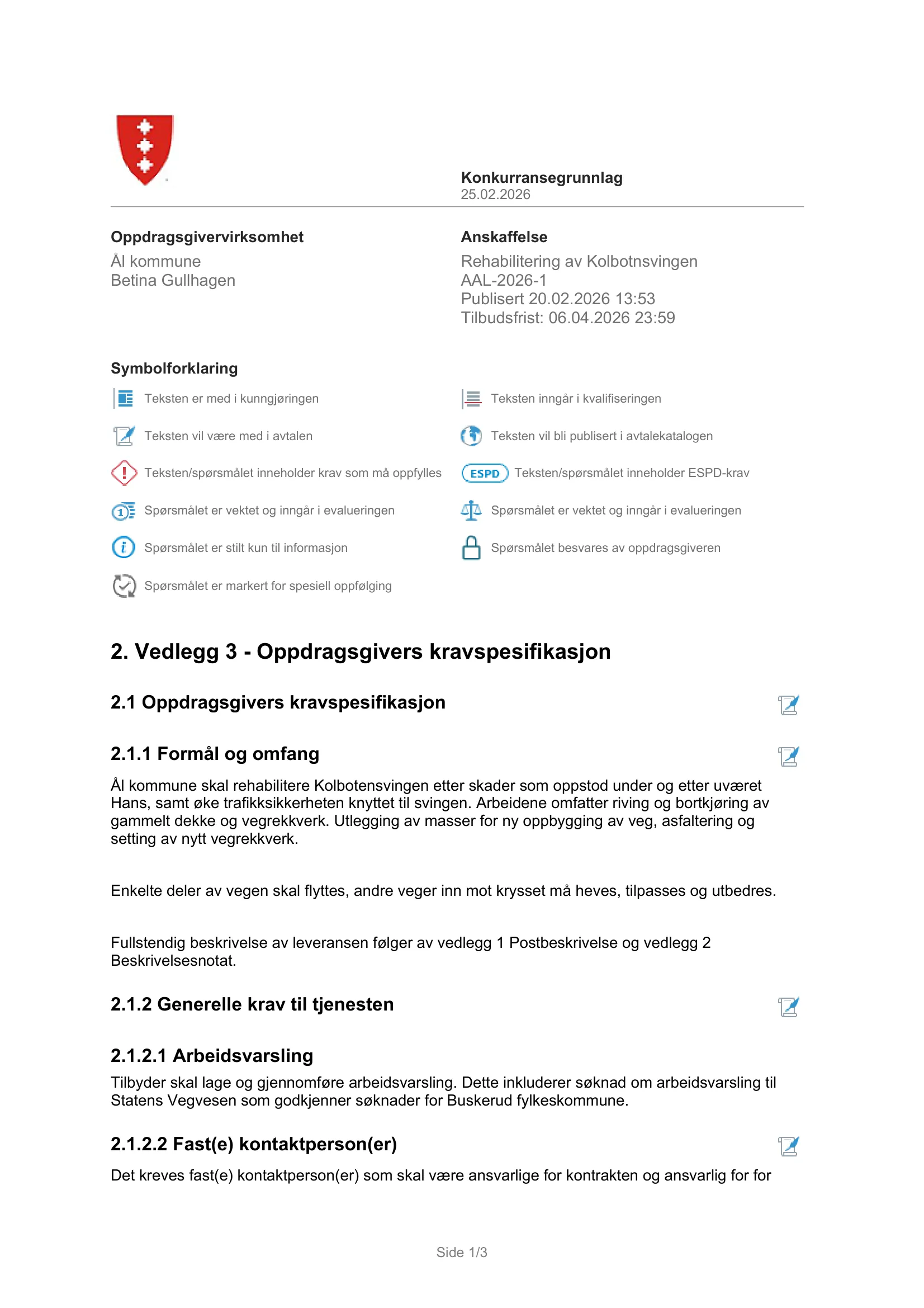 Kravspesifikasjon