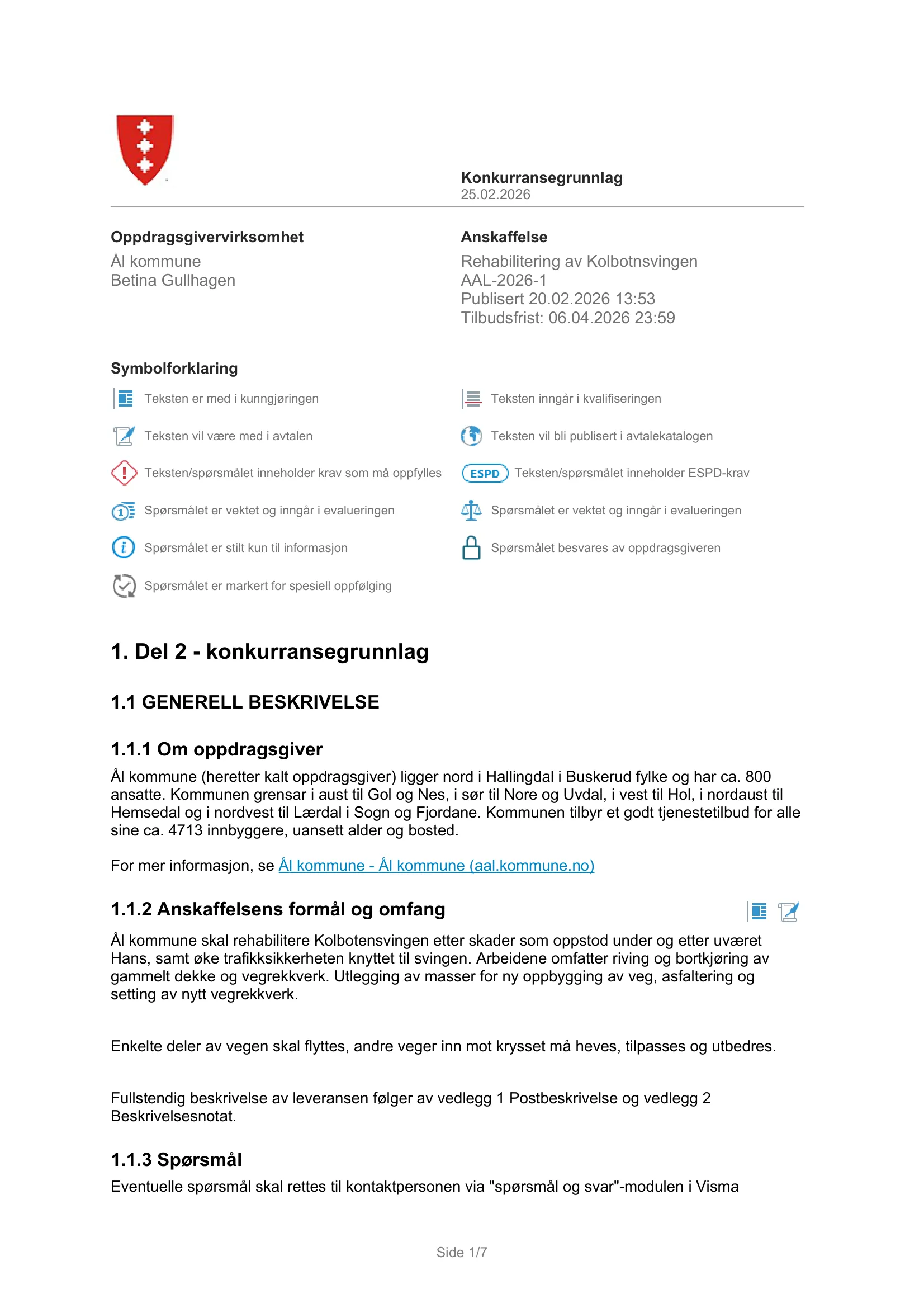 Konkurransebeskrivelse