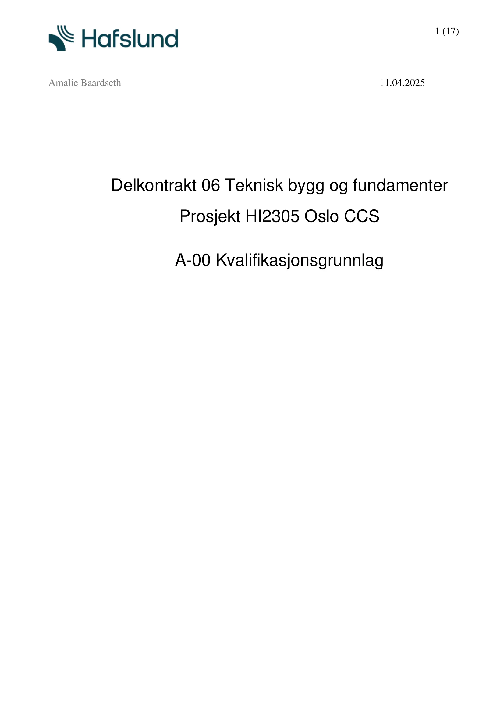 Konkurransebeskrivelse
