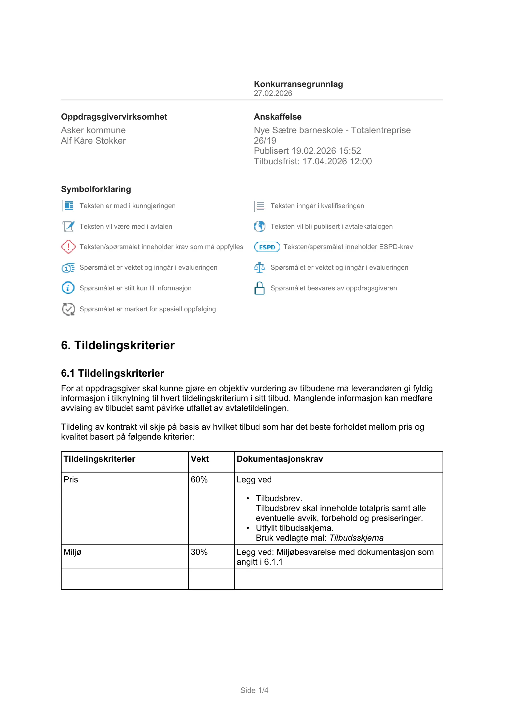 Konkurransebeskrivelse