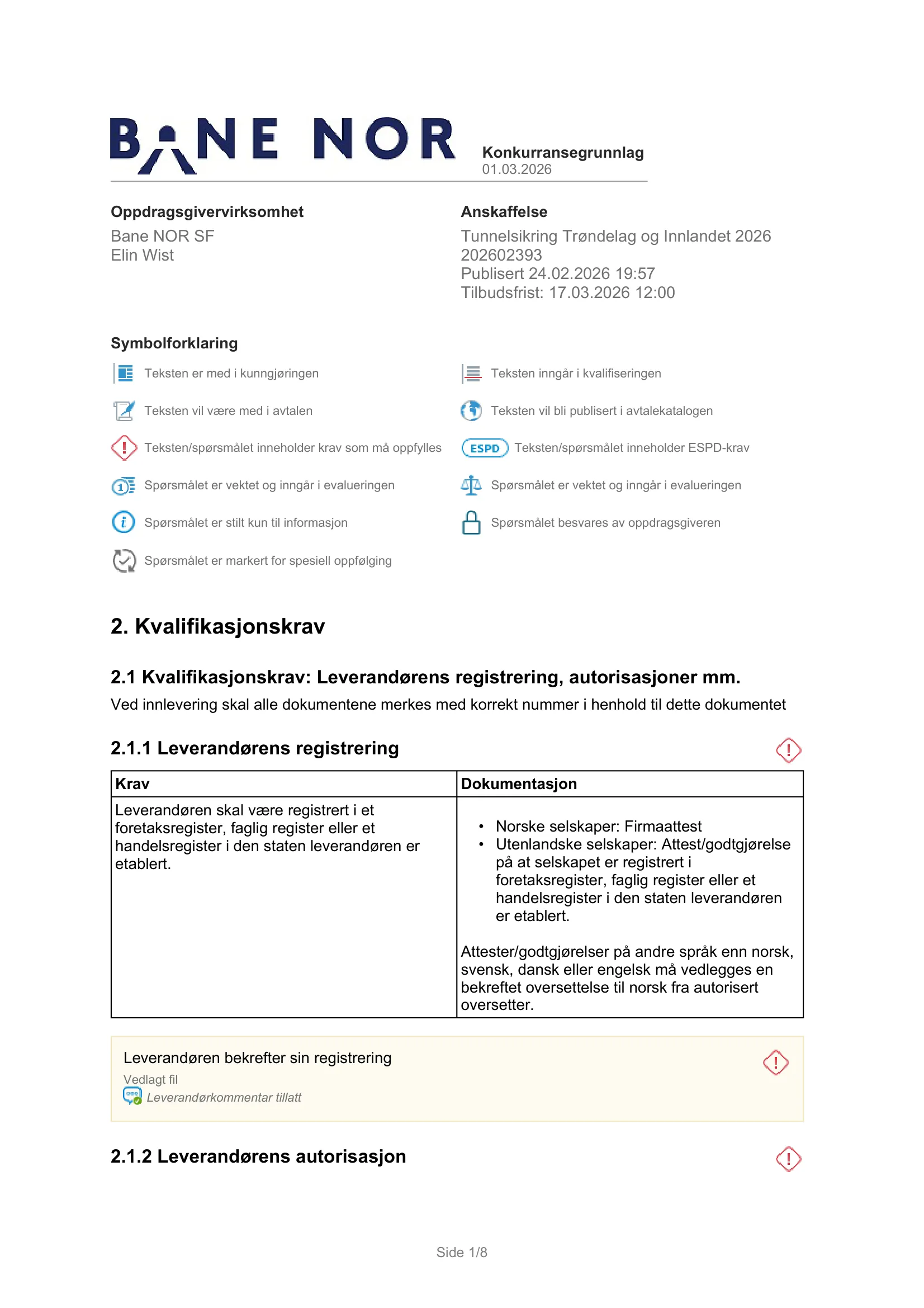 Konkurransebeskrivelse