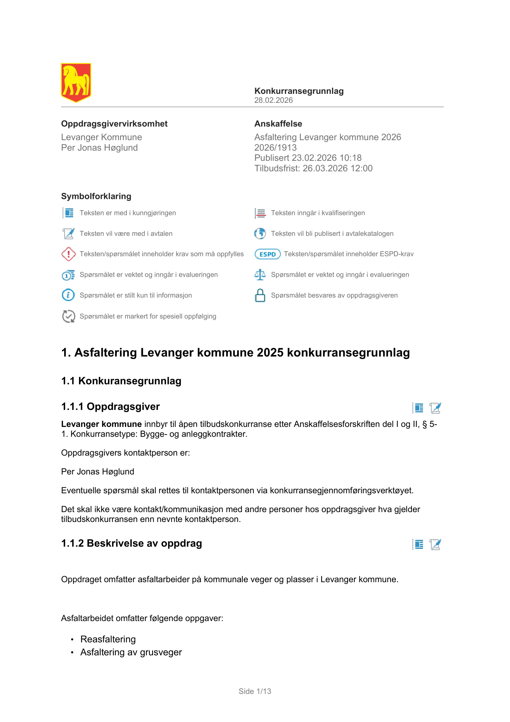 Konkurransebeskrivelse
