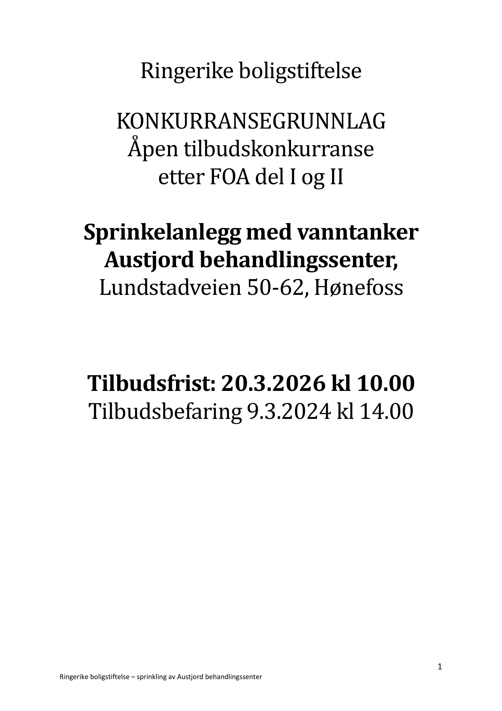 Konkurransebeskrivelse
