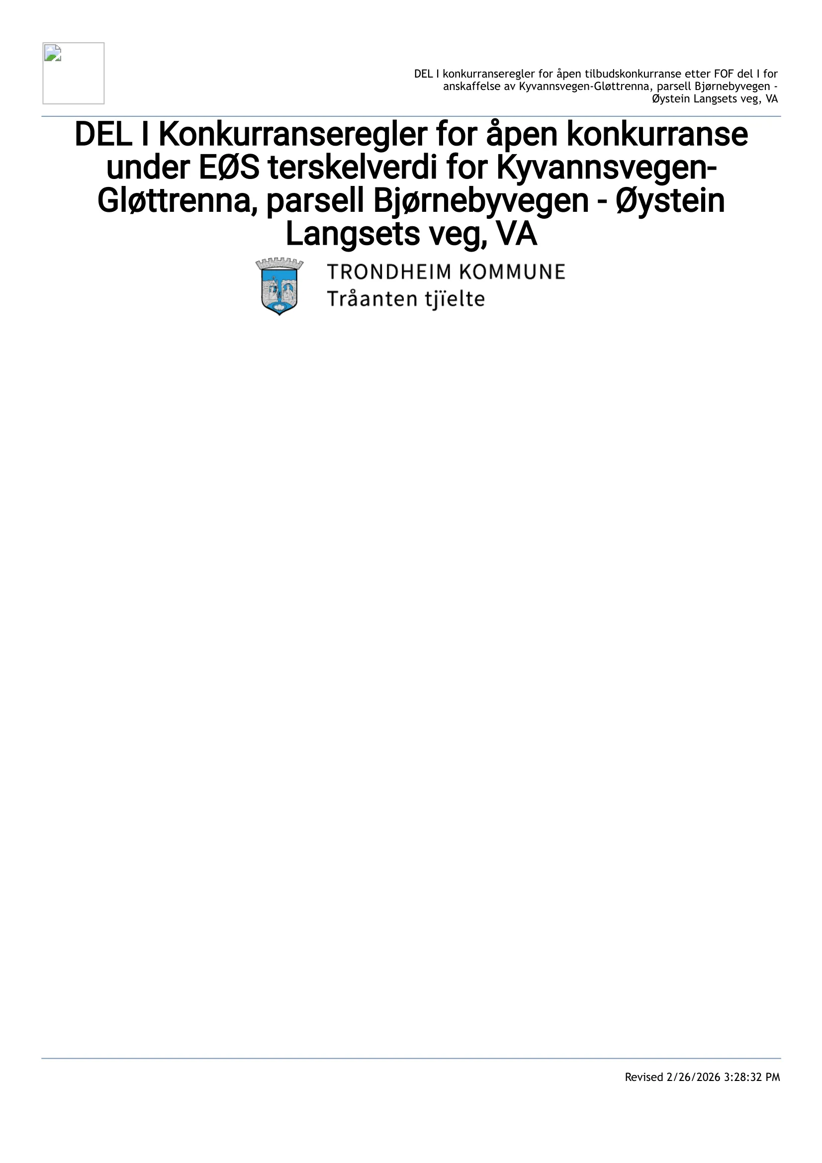 Konkurransebeskrivelse