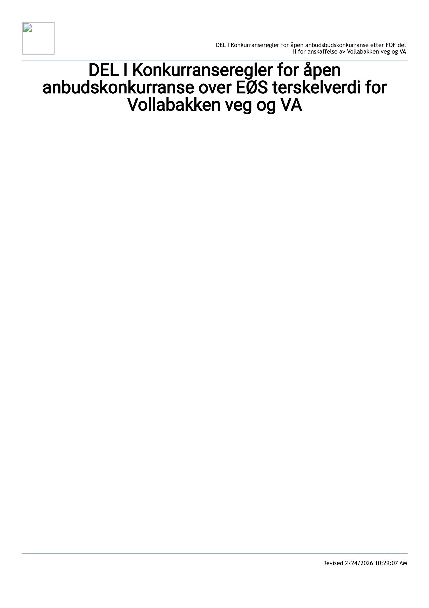 Konkurransebeskrivelse