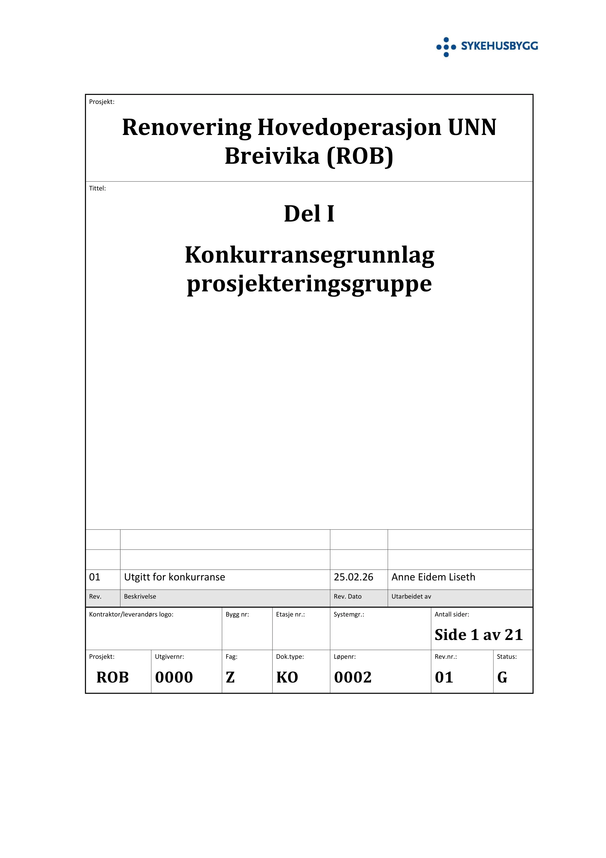 Konkurransebeskrivelse