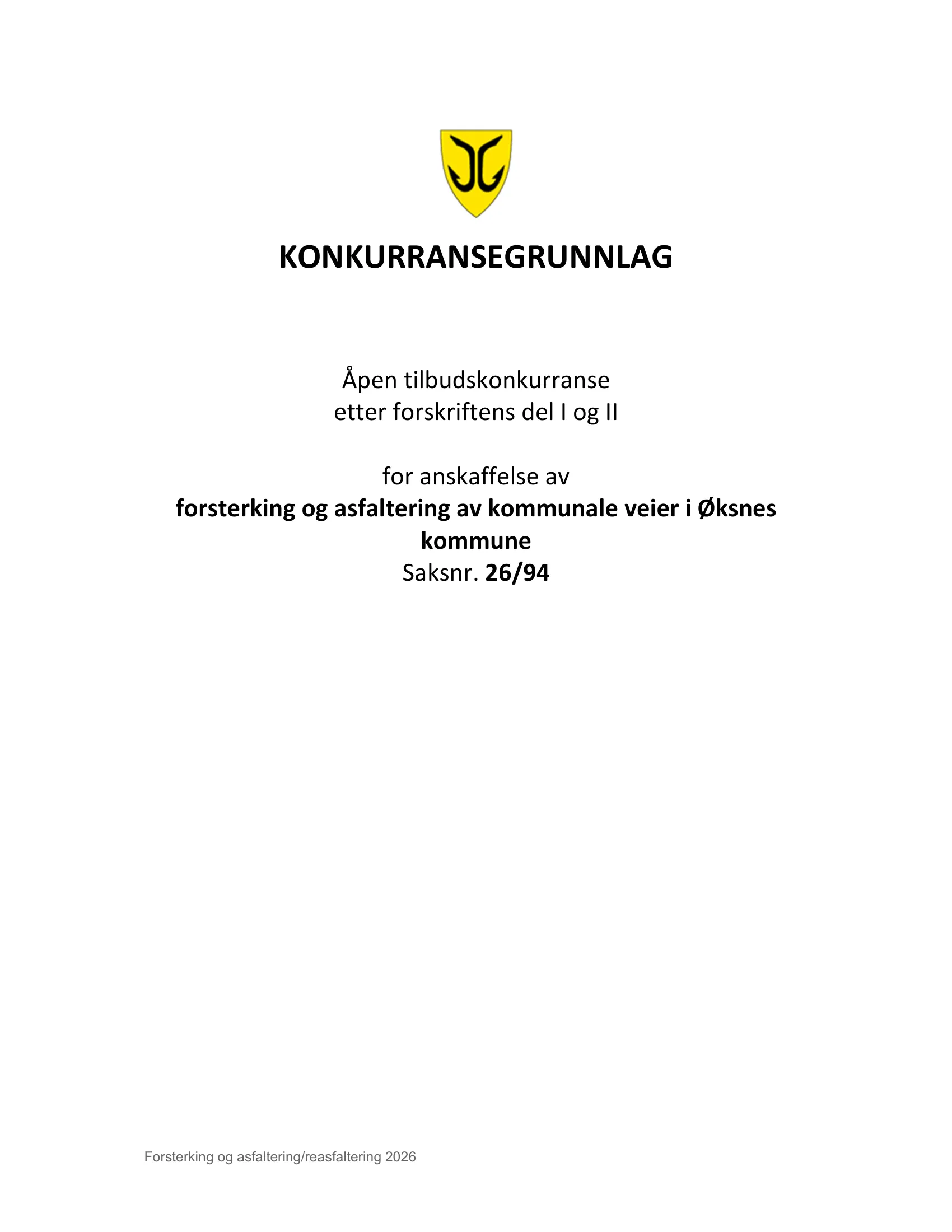 Konkurransebeskrivelse