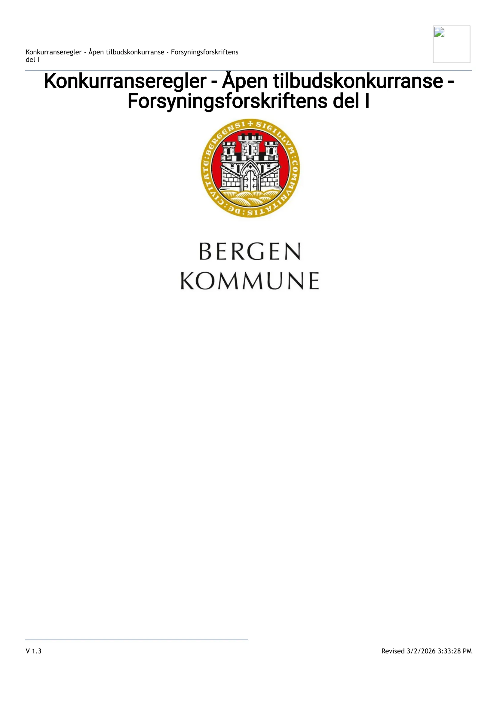 Konkurransebeskrivelse