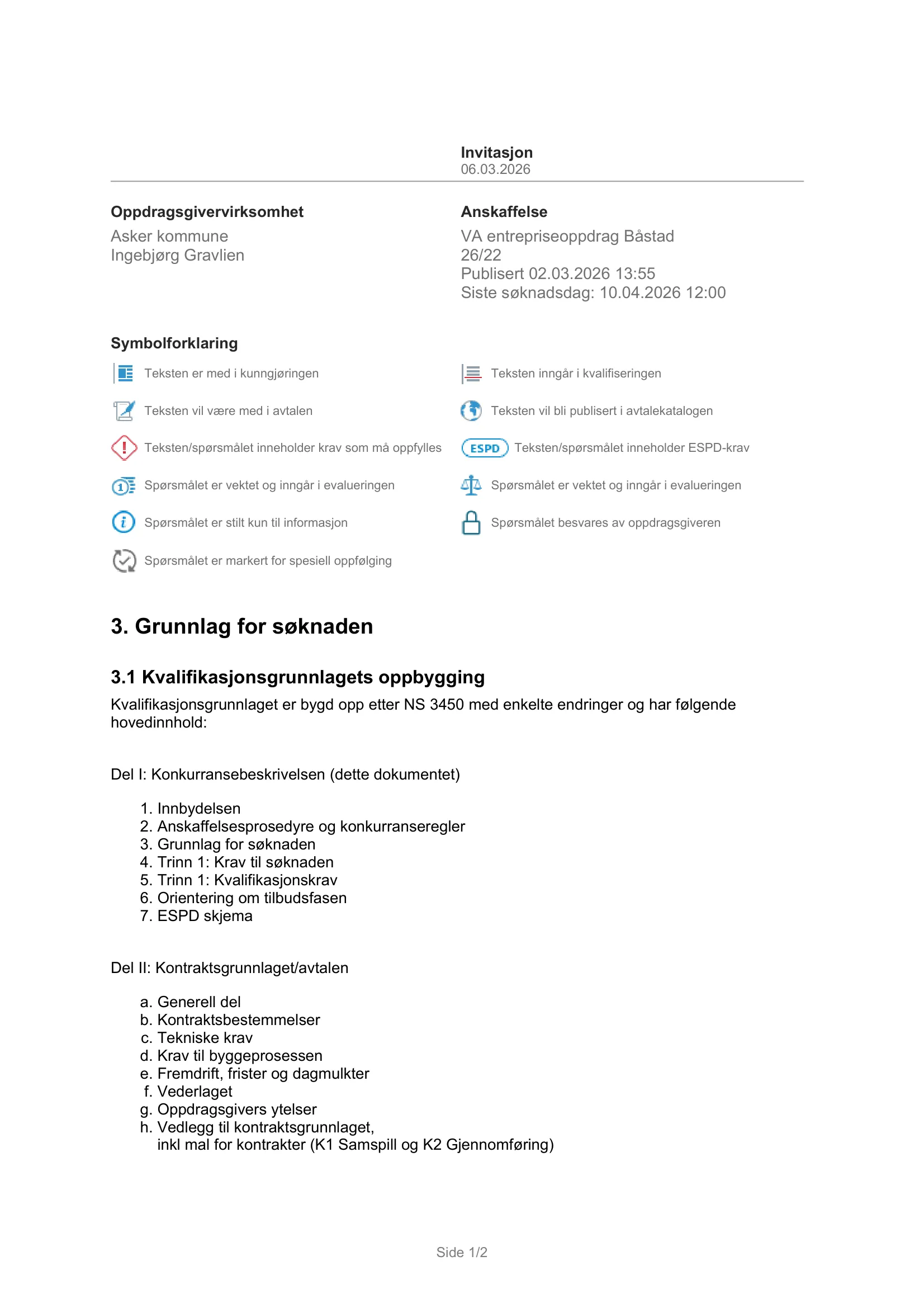 Konkurransebeskrivelse