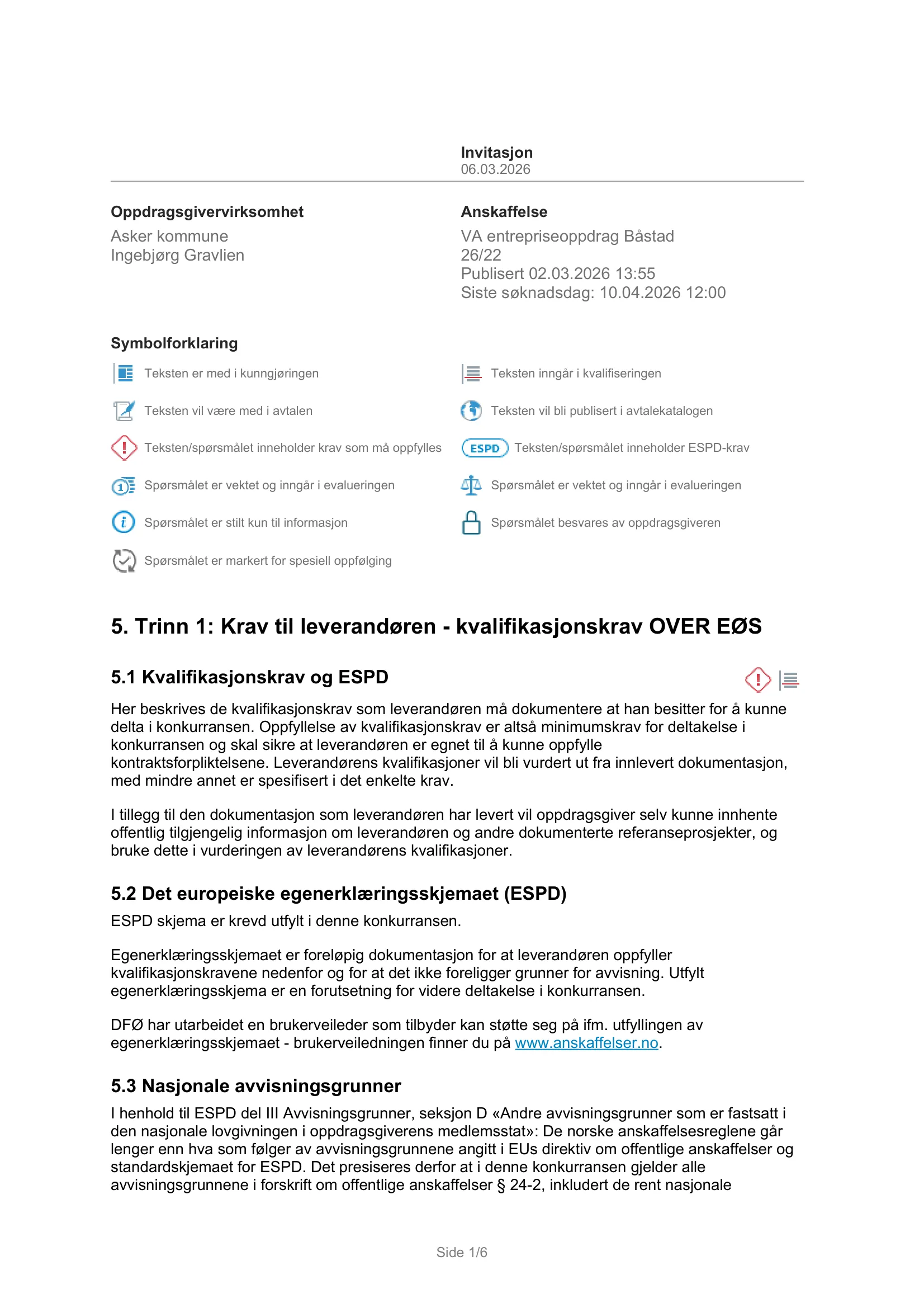 Konkurransebeskrivelse