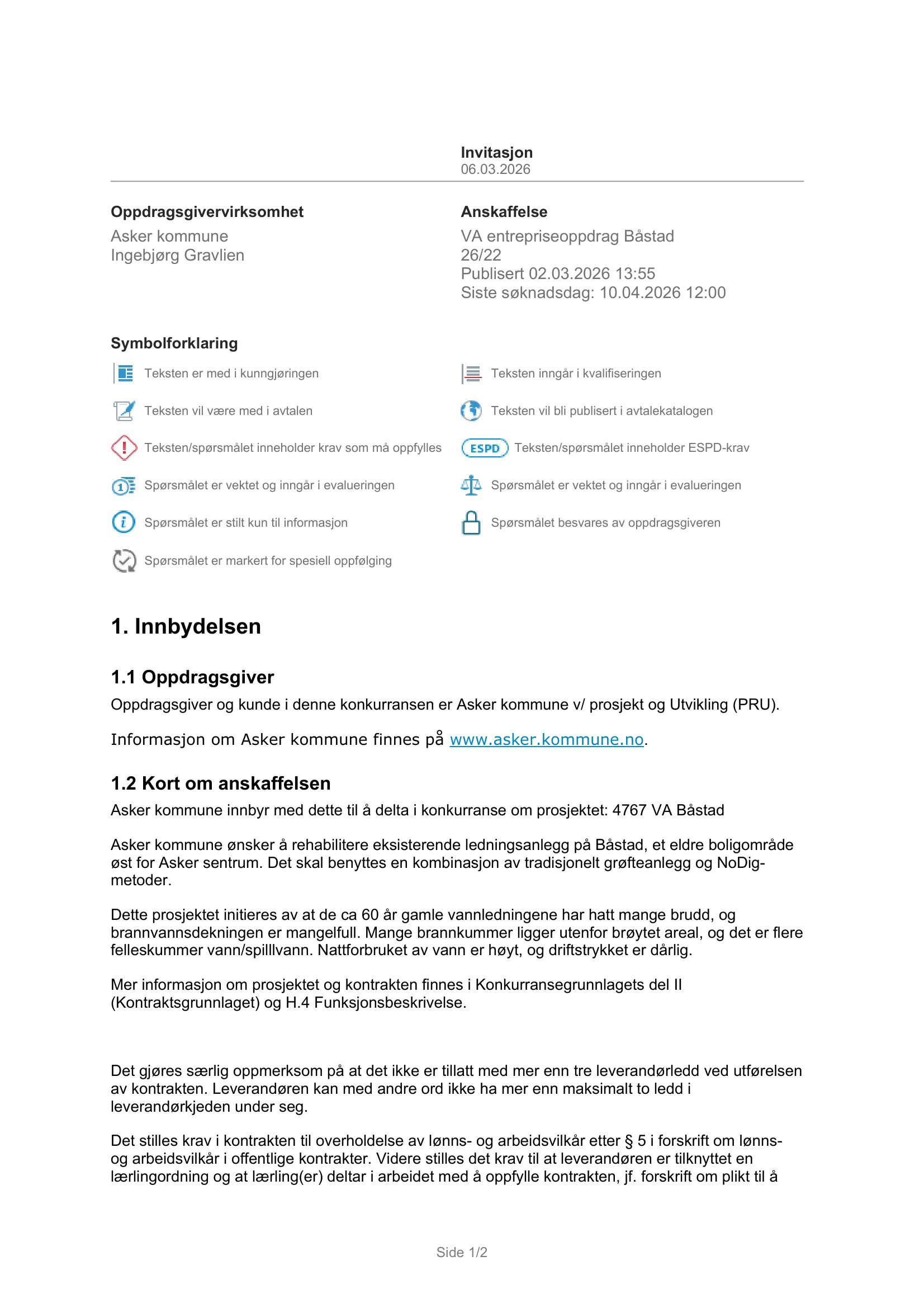 Konkurransebeskrivelse