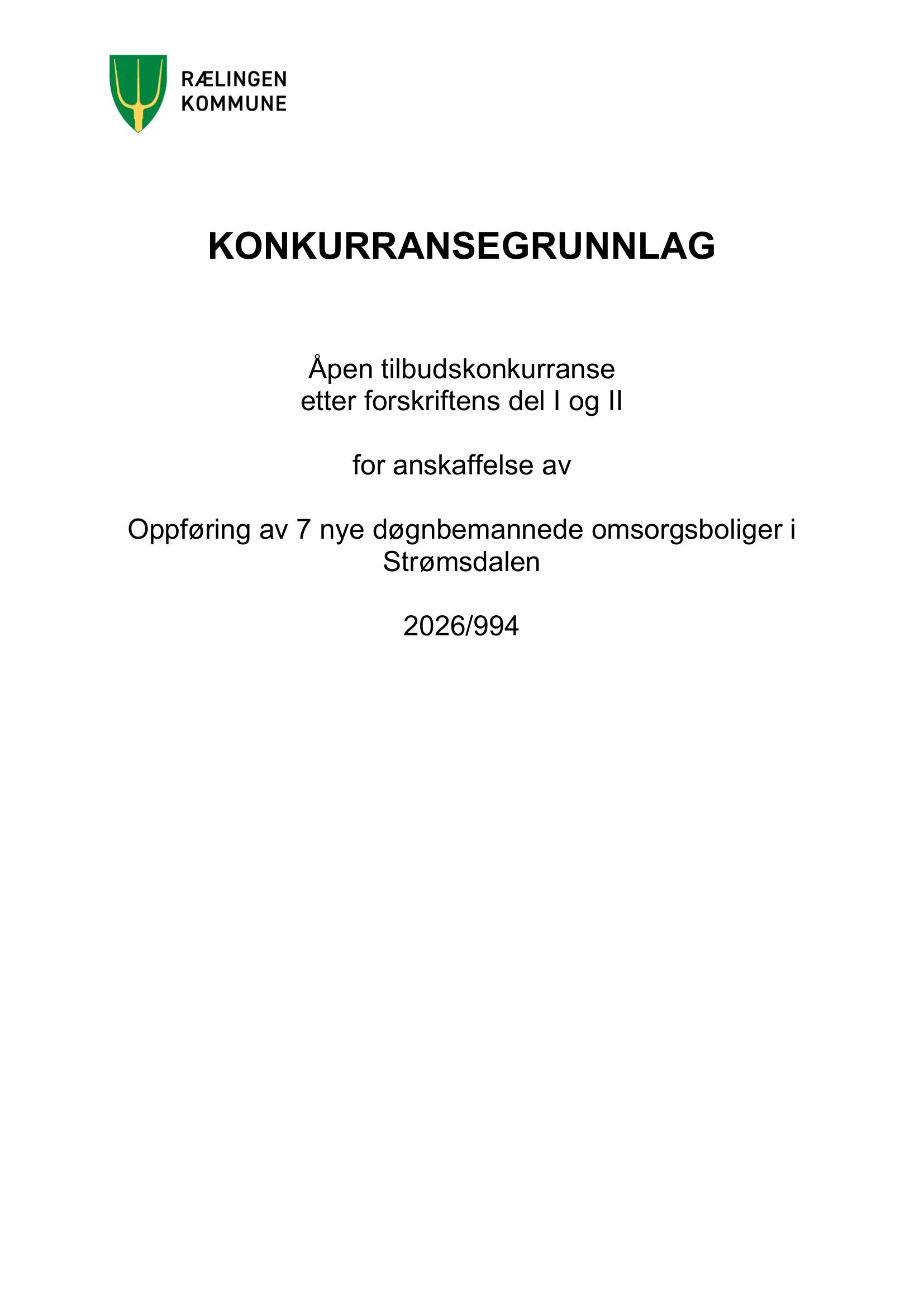 Konkurransebeskrivelse