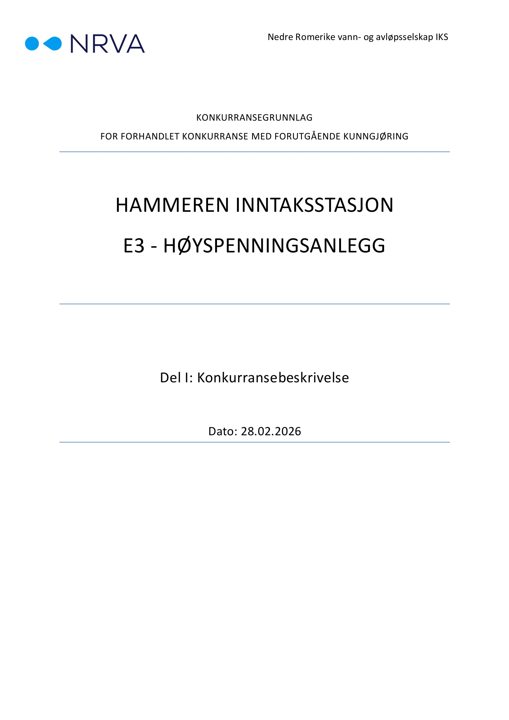 Konkurransebeskrivelse