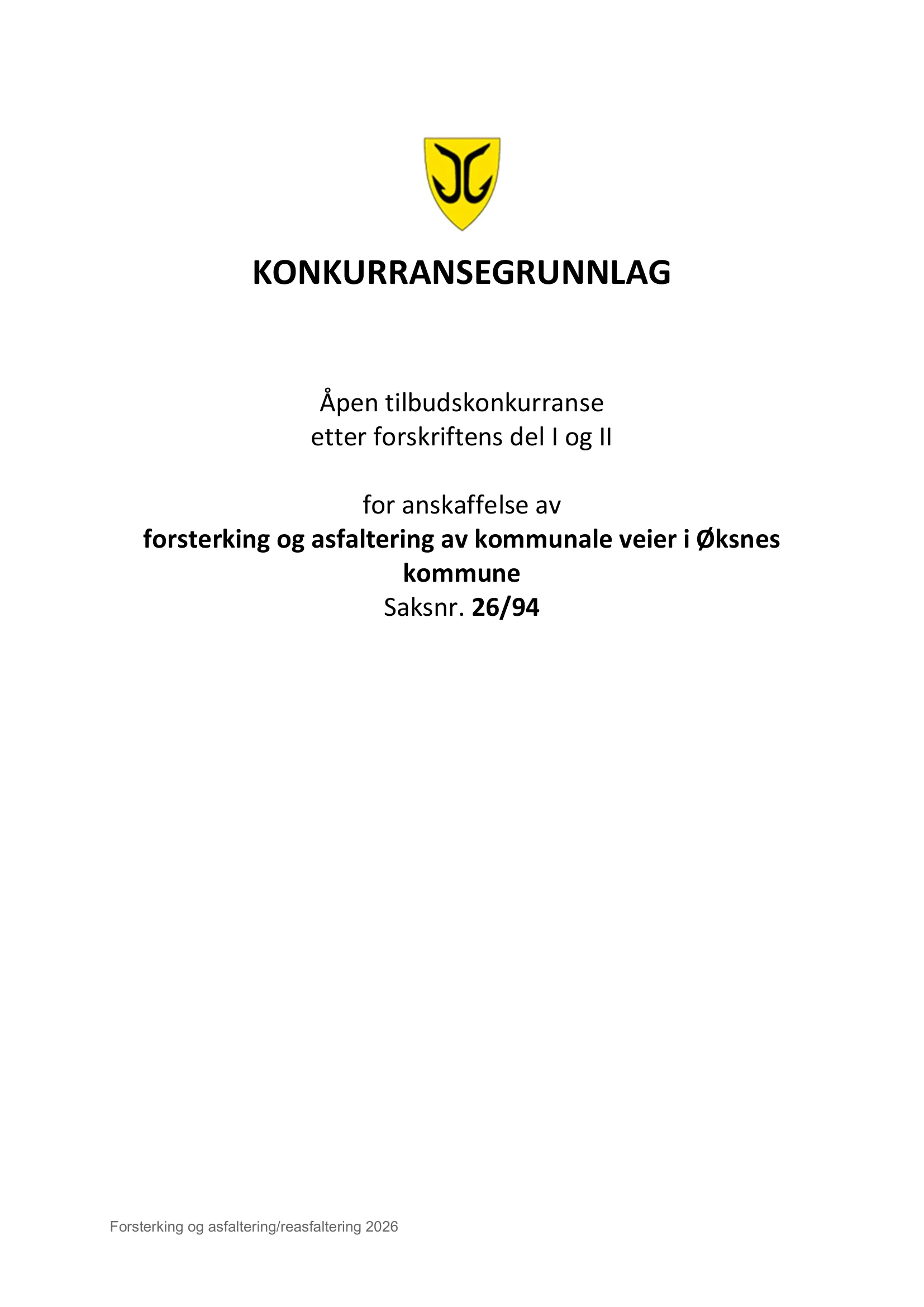 Konkurransebeskrivelse