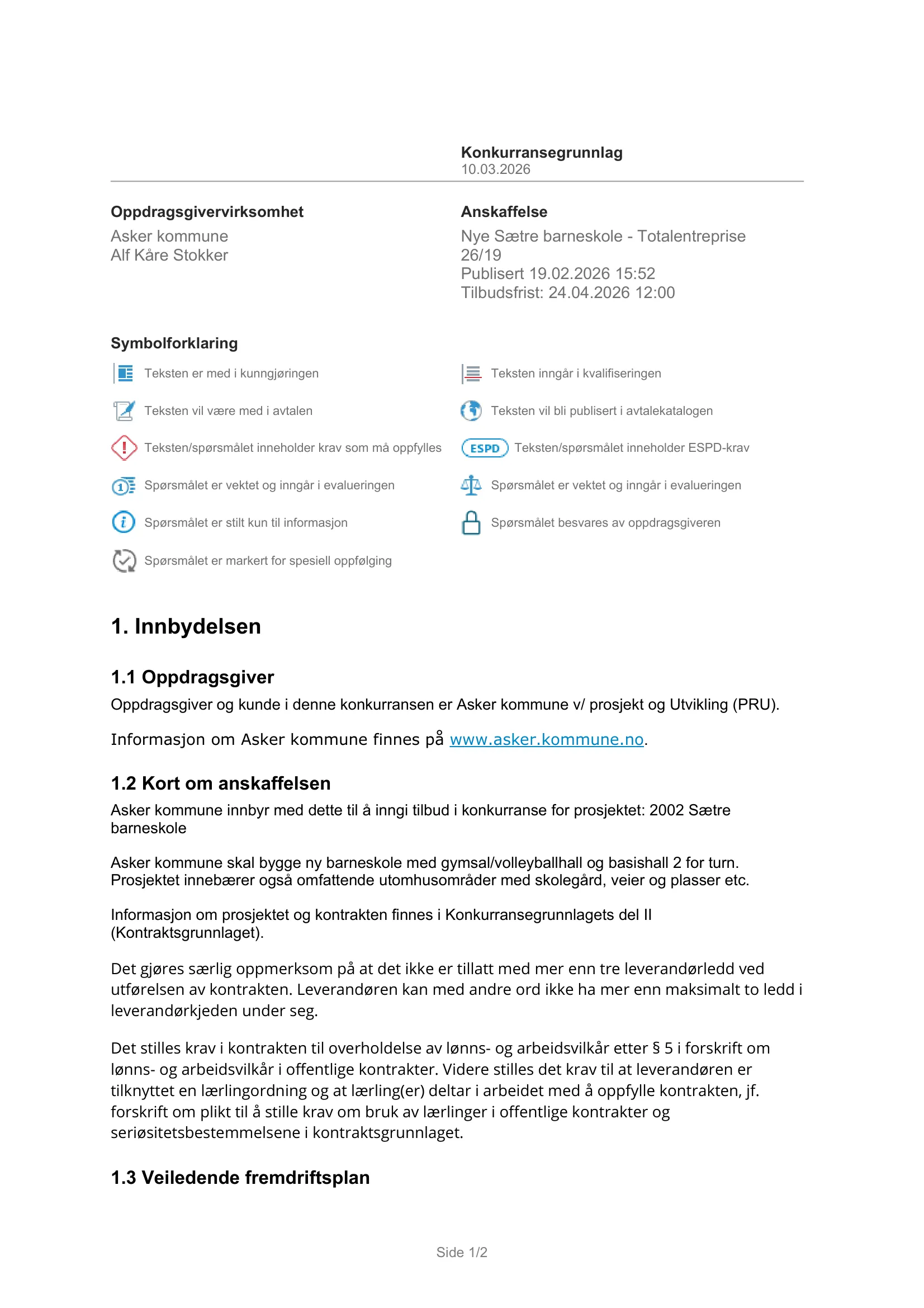 Konkurransebeskrivelse