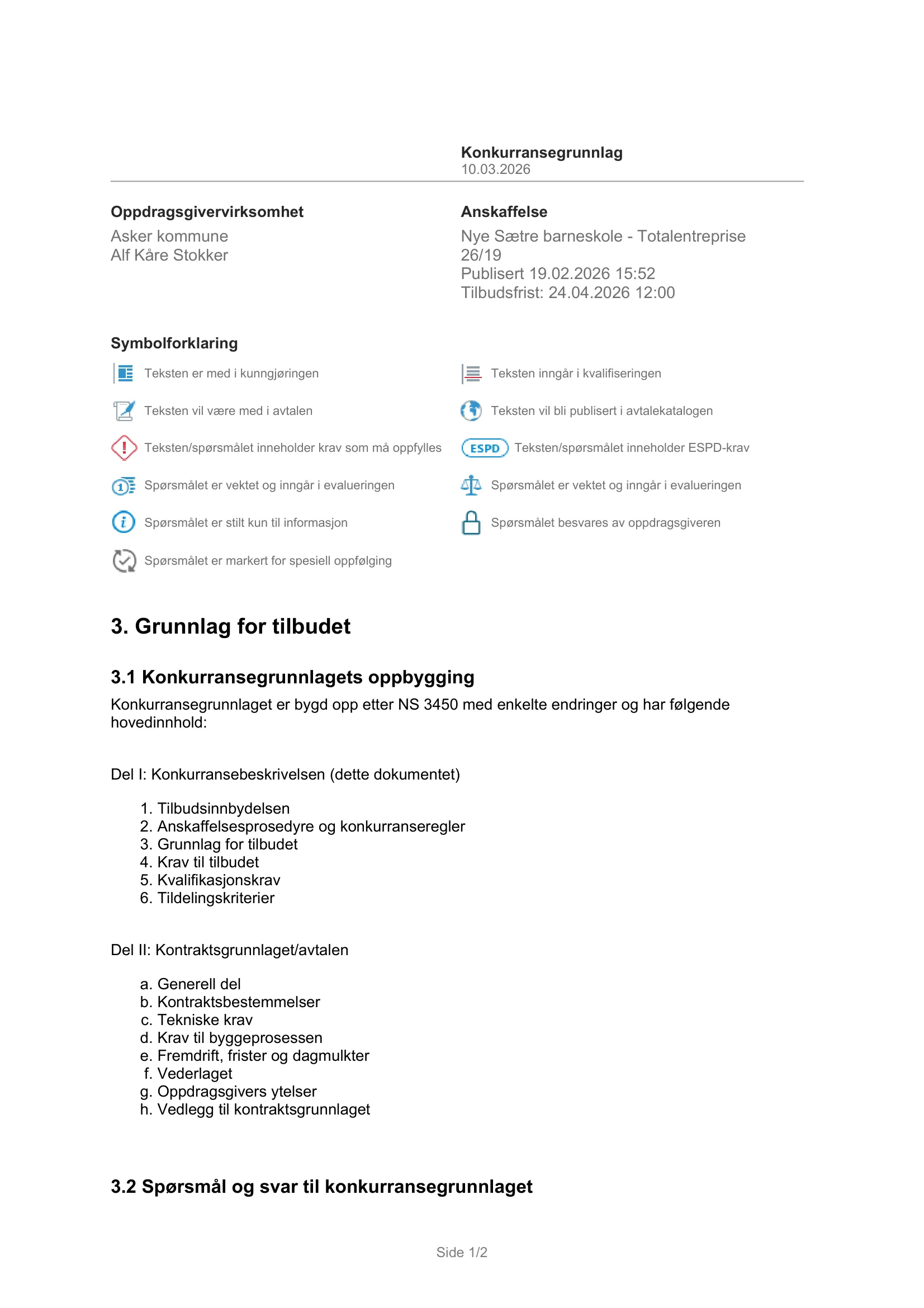 Konkurransebeskrivelse