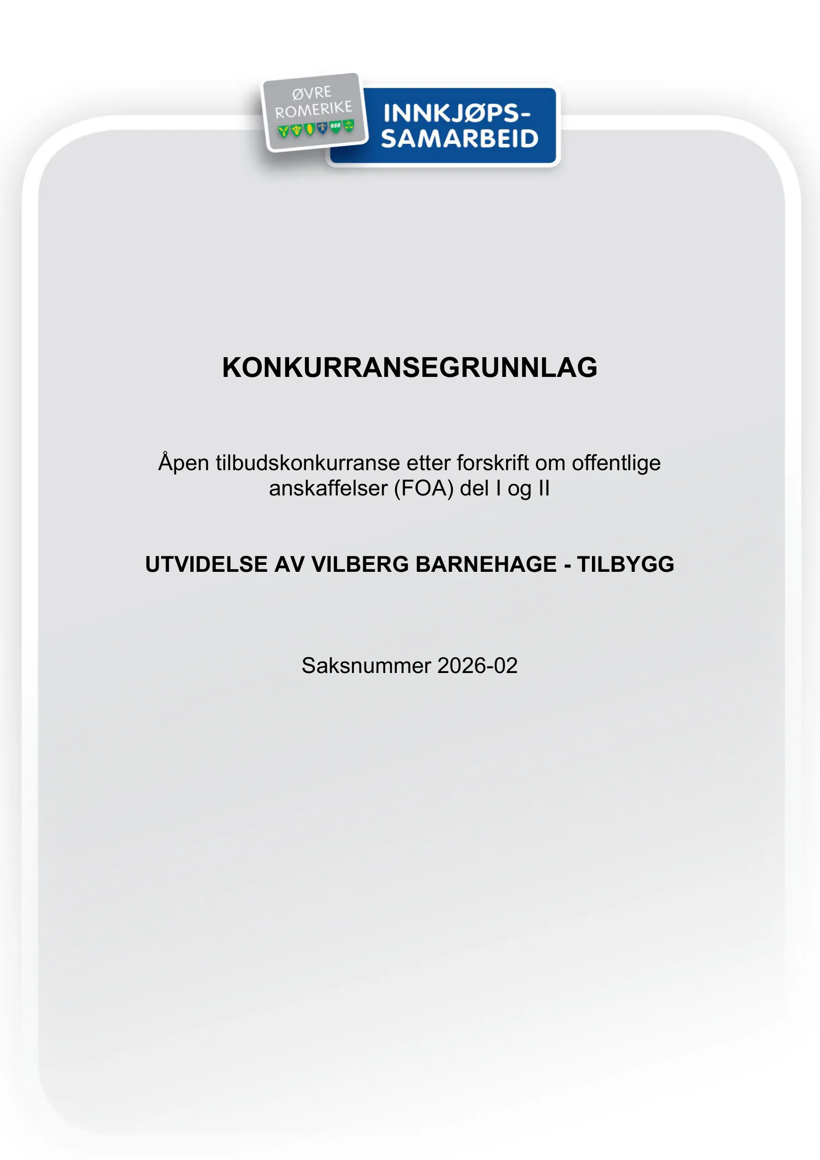Konkurransebeskrivelse