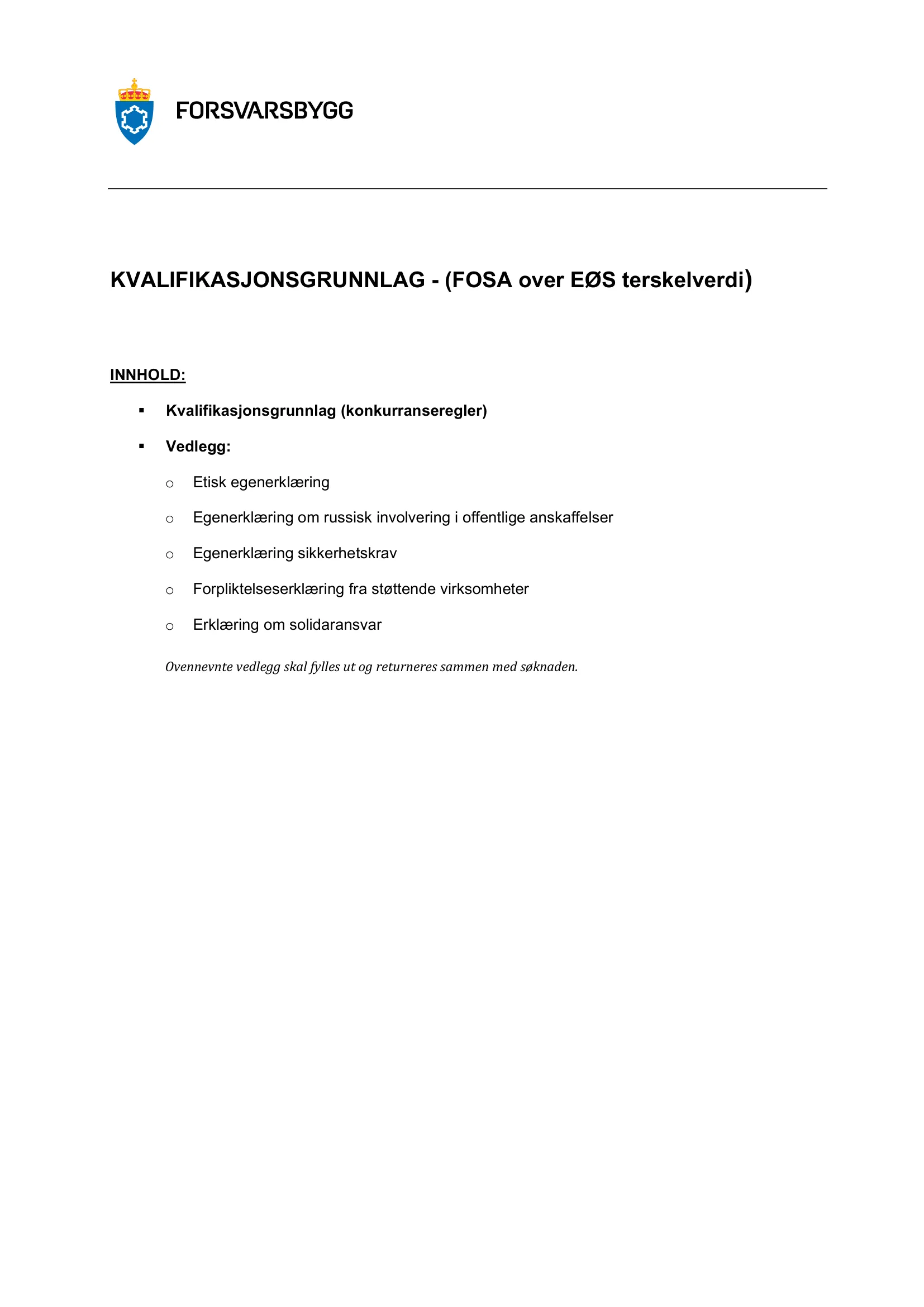 Konkurransebeskrivelse