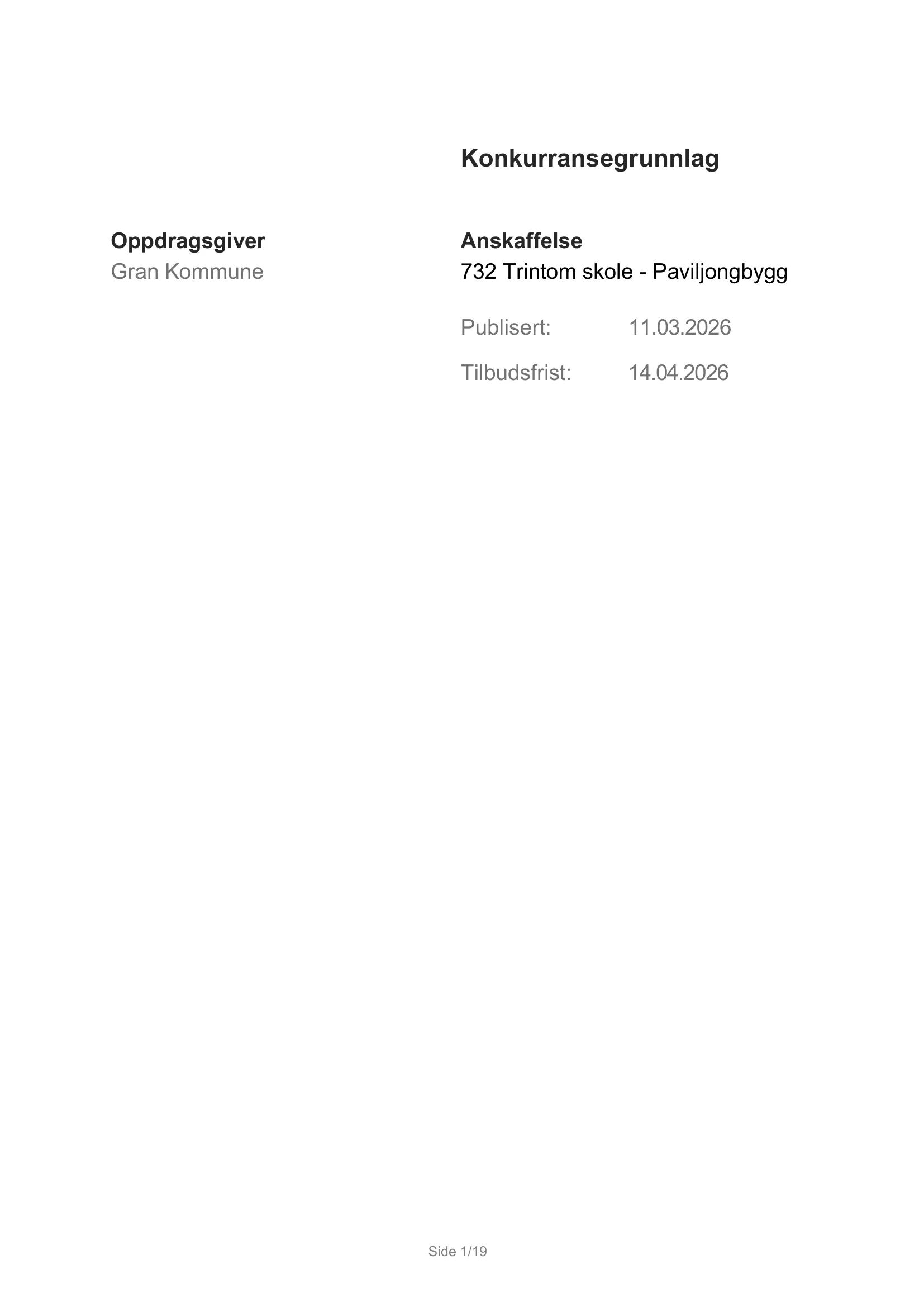 Konkurransebeskrivelse