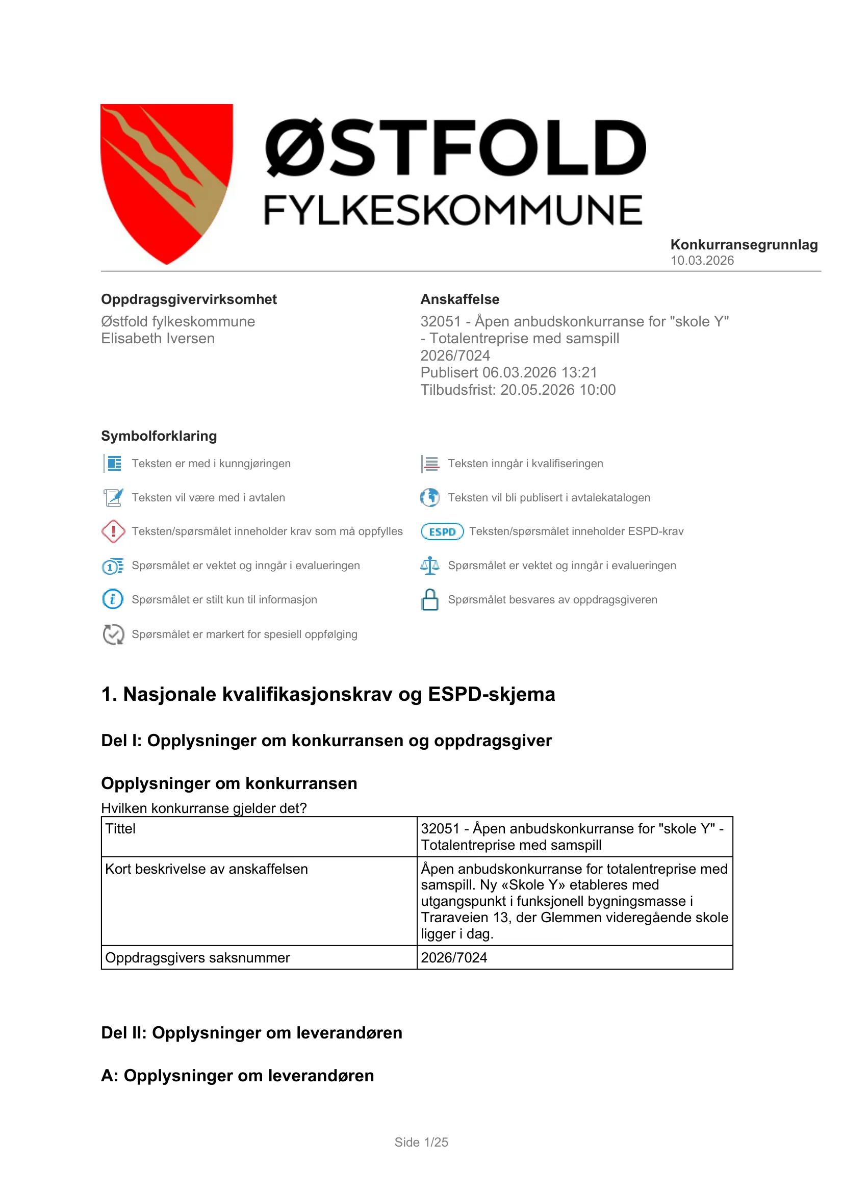 Konkurransebeskrivelse