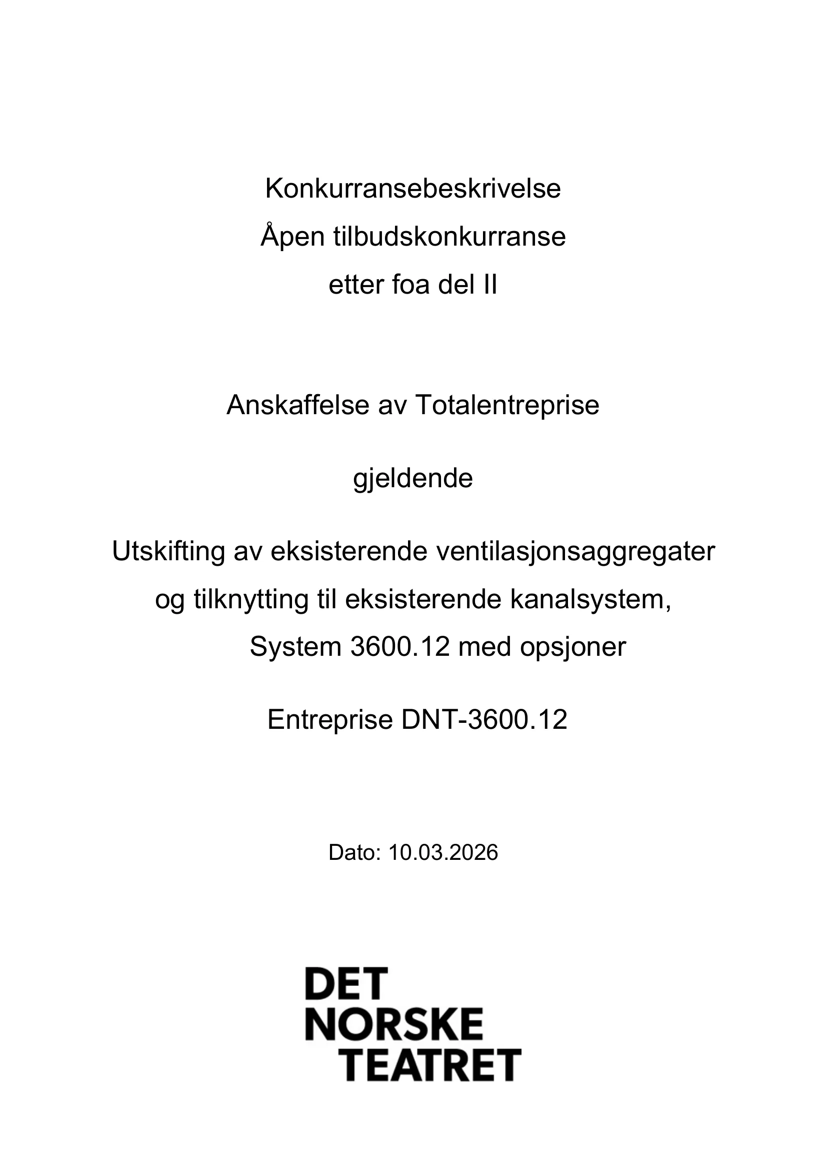 Konkurransebeskrivelse