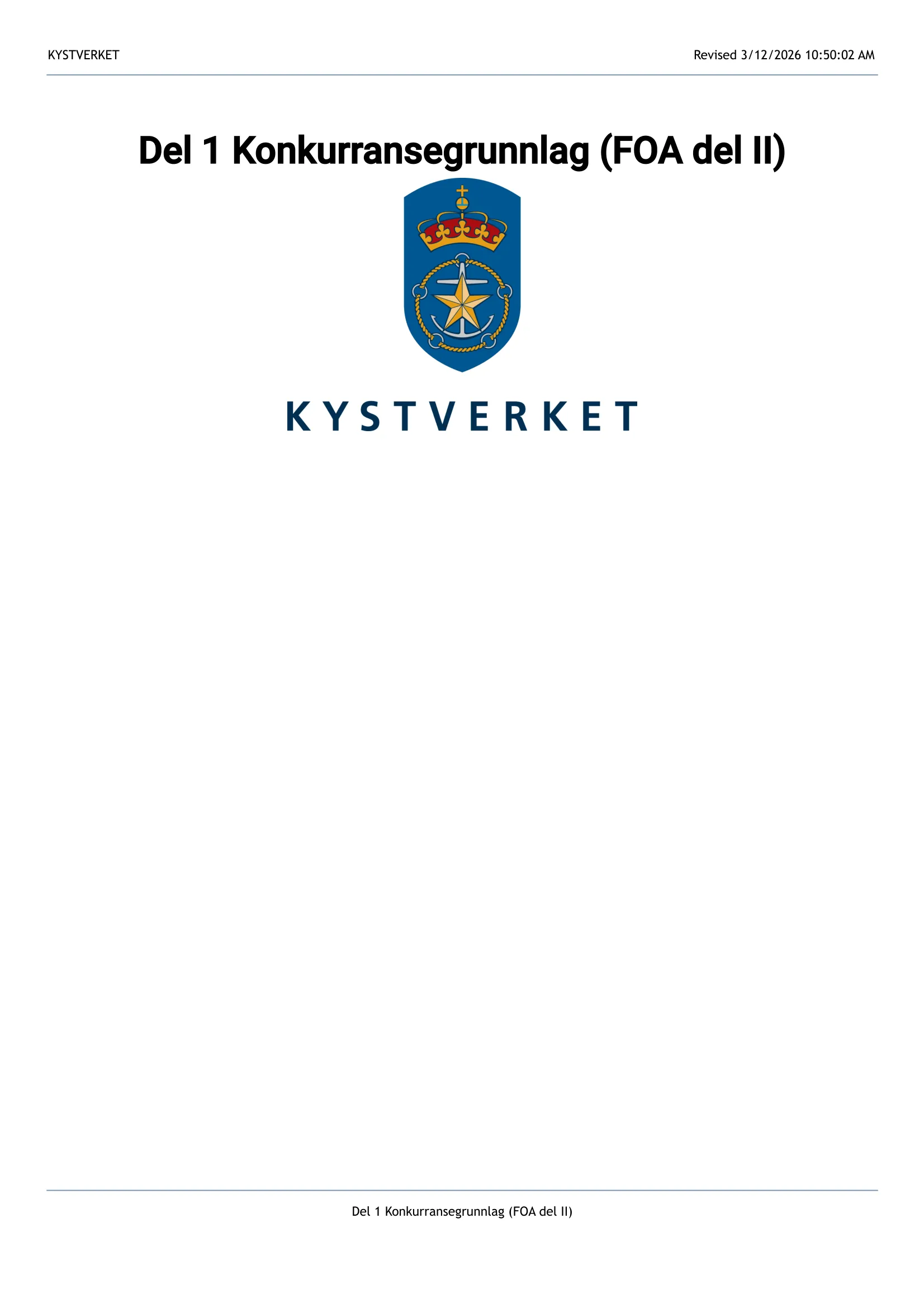 Konkurransebeskrivelse