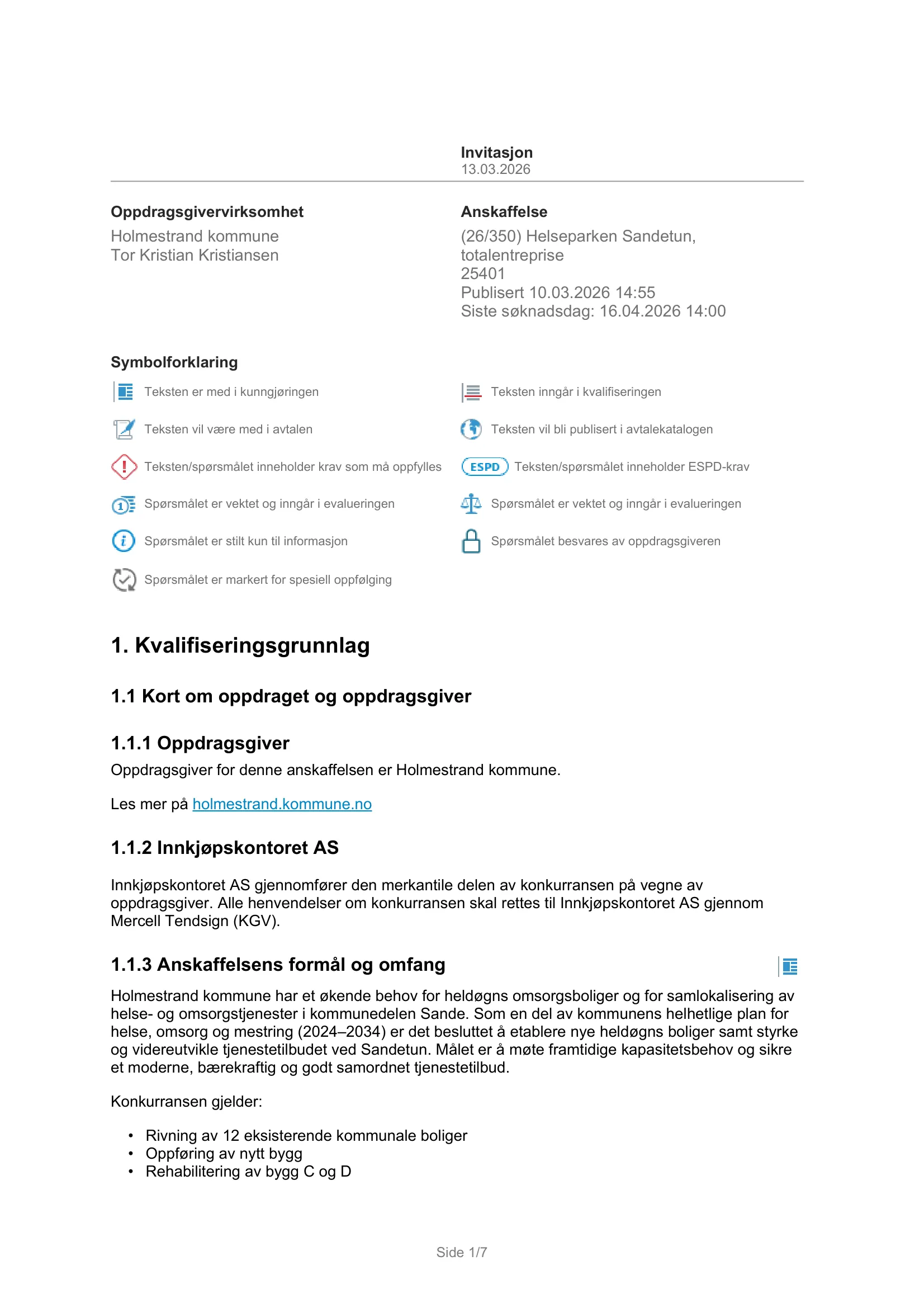 Konkurransebeskrivelse