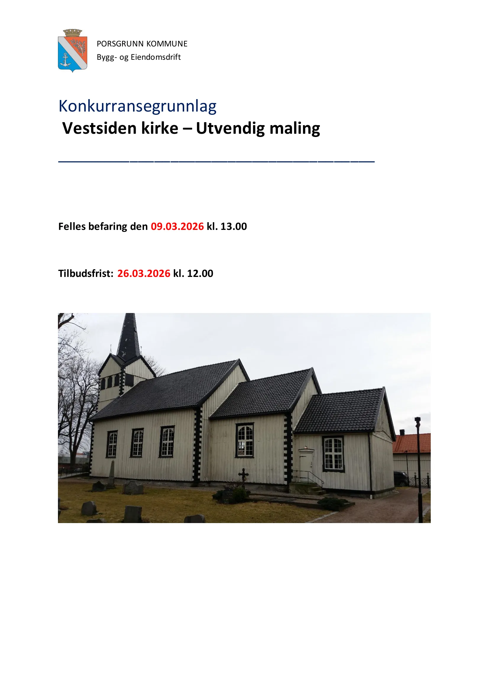 Konkurransebeskrivelse