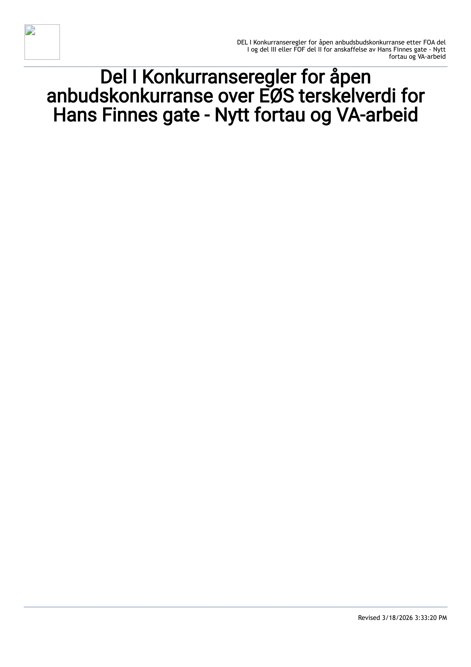 Konkurransebeskrivelse