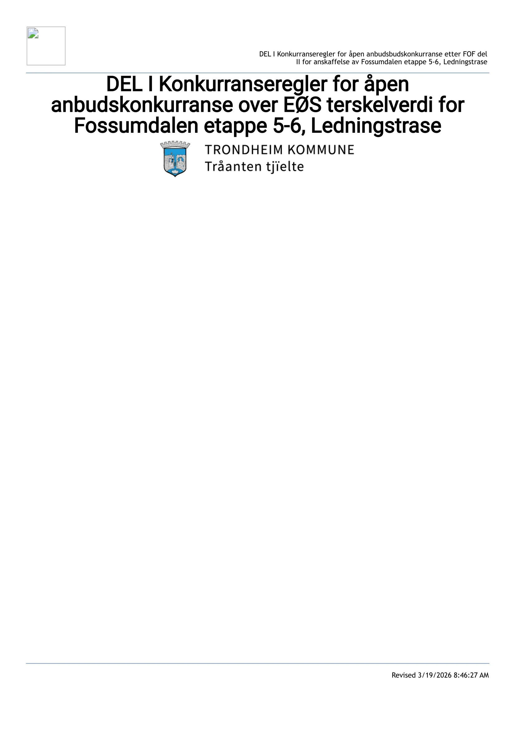 Konkurransebeskrivelse