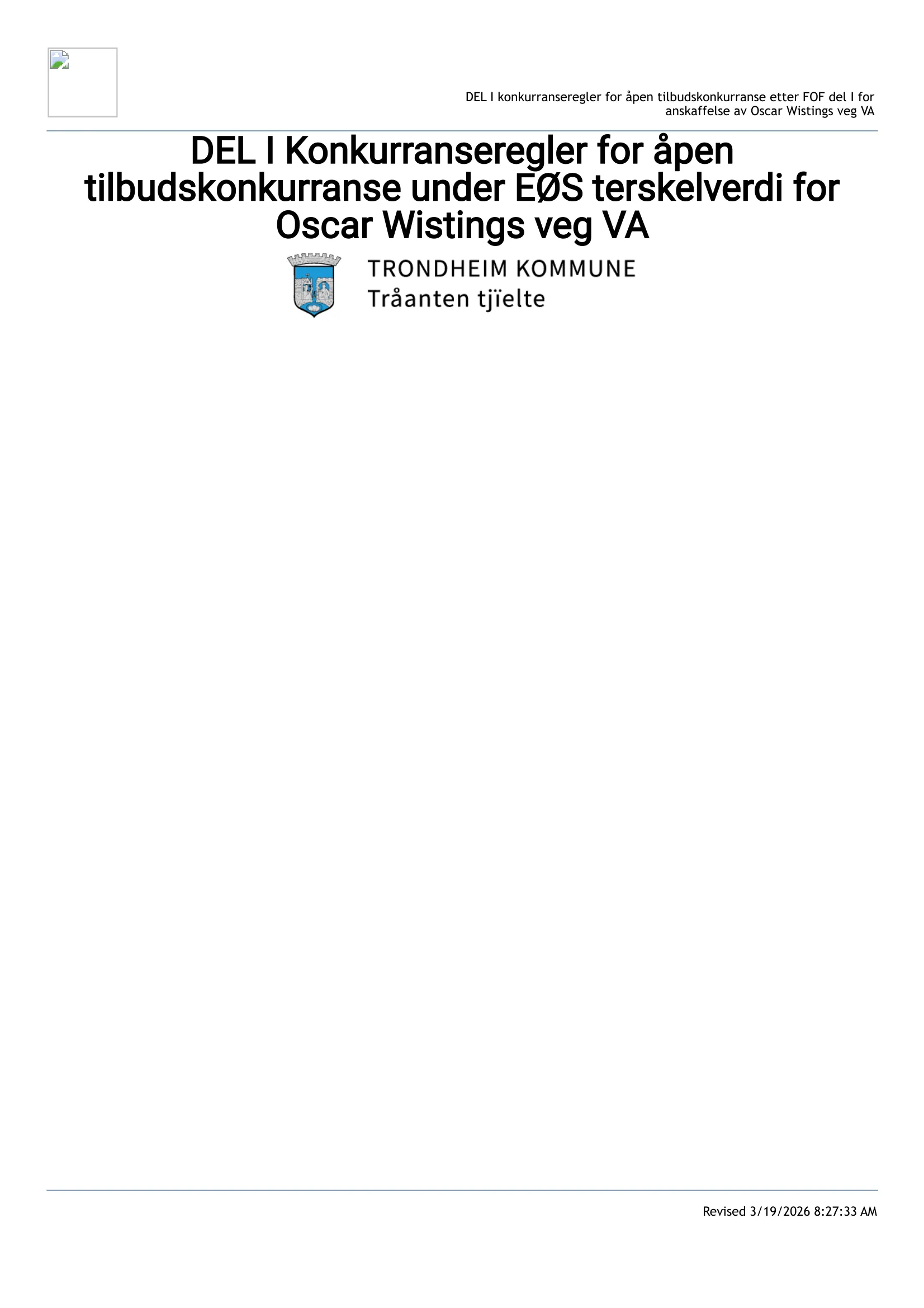 Konkurransebeskrivelse