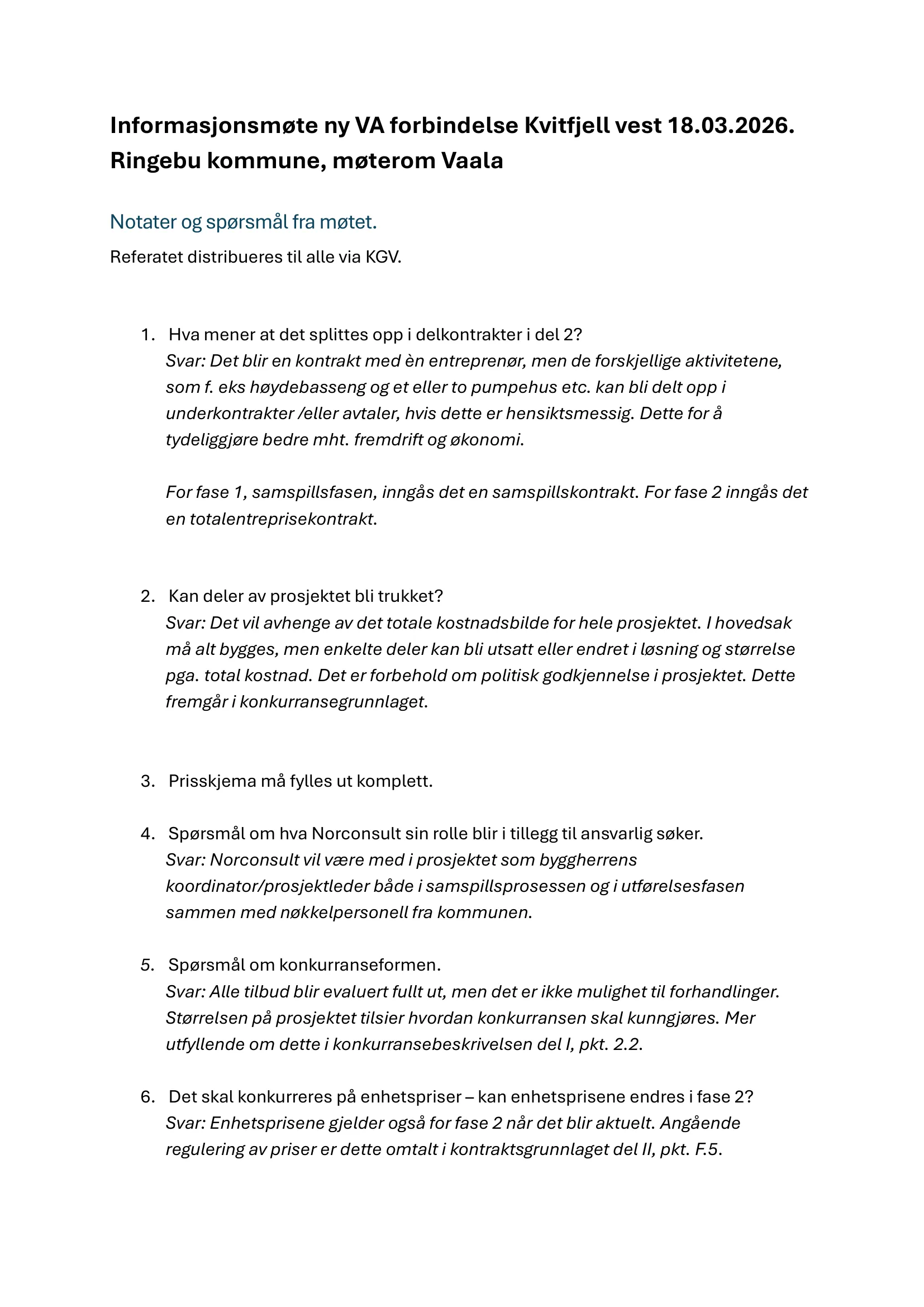 Konkurransebeskrivelse