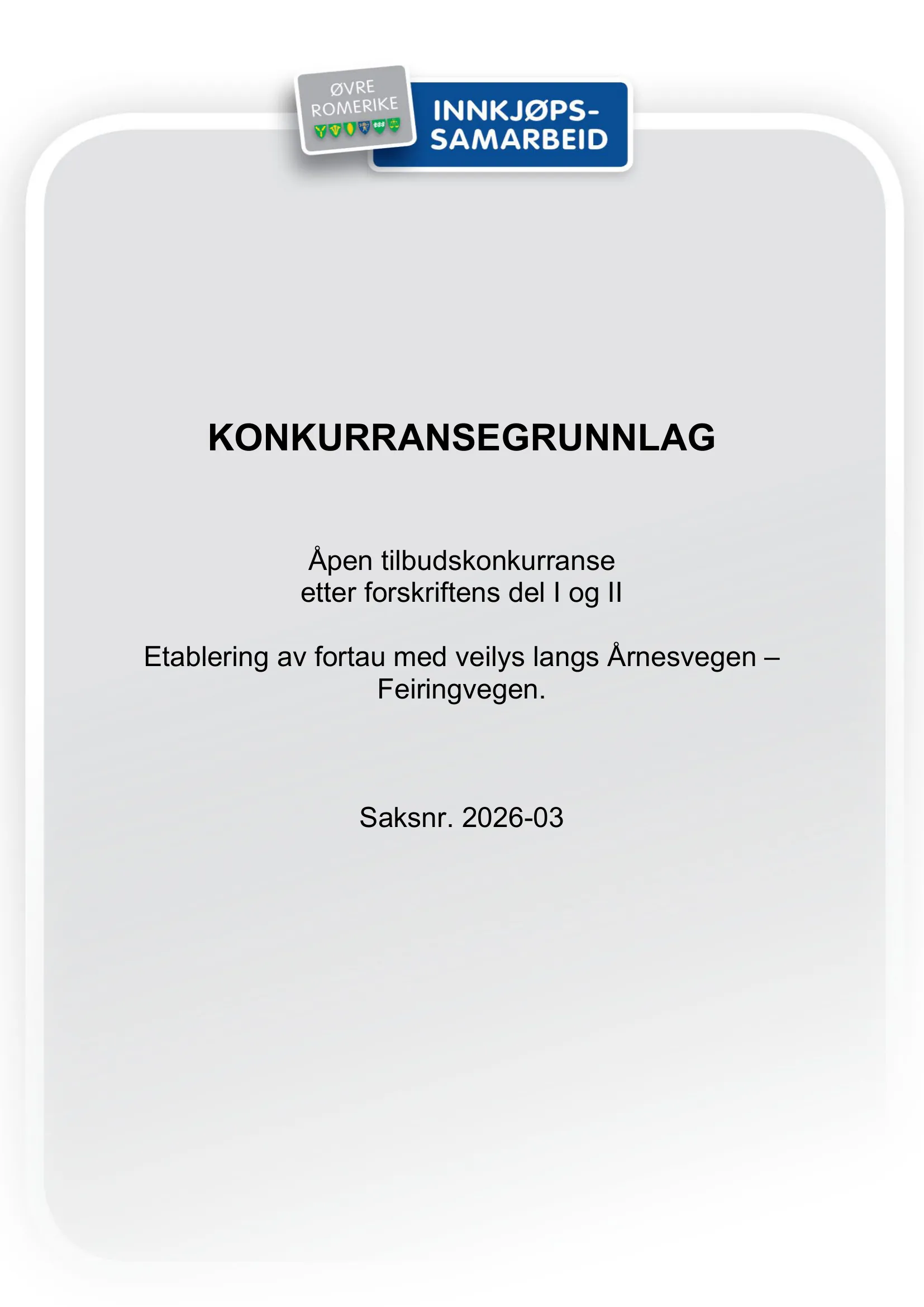 Konkurransebeskrivelse