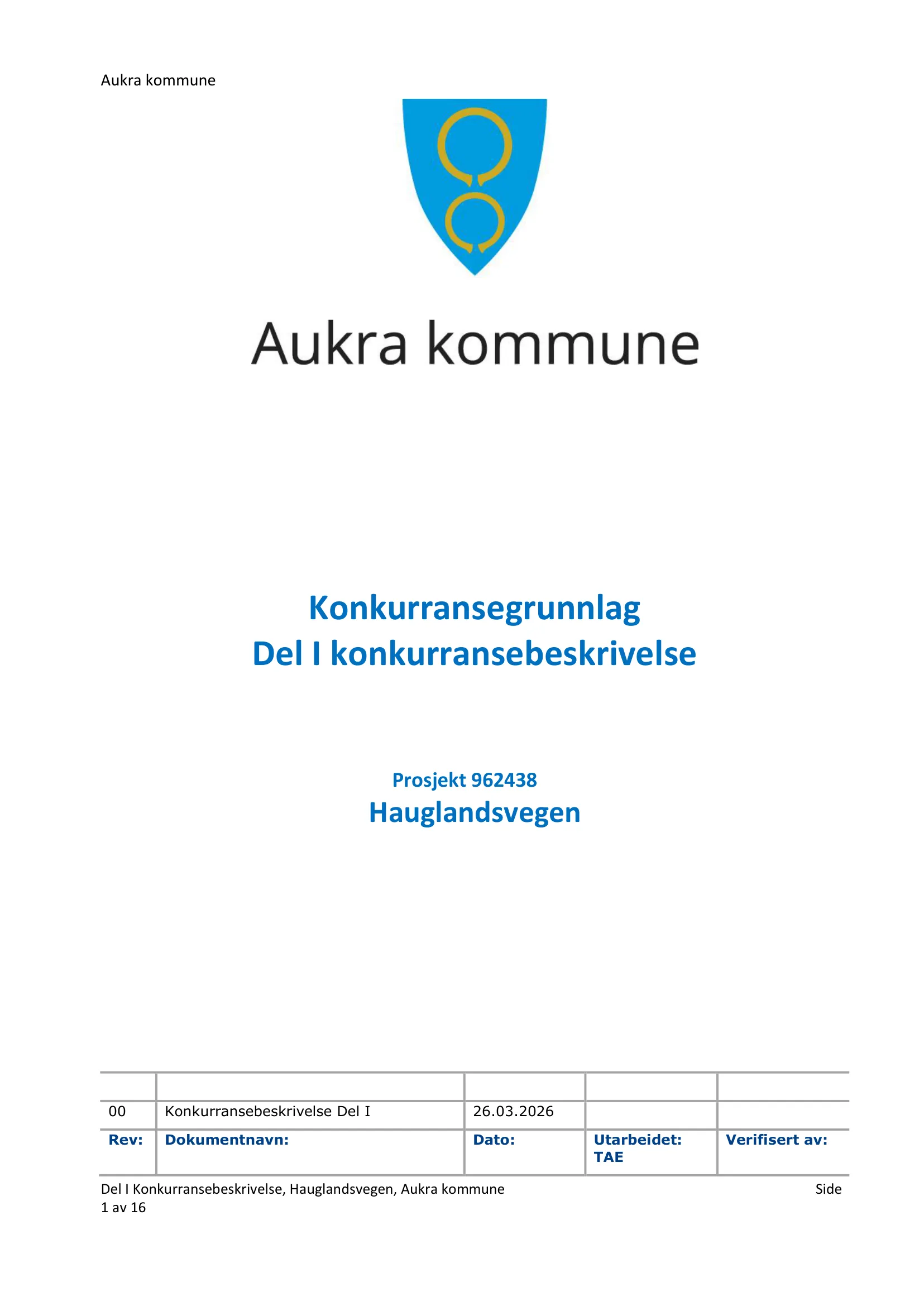 Konkurransebeskrivelse