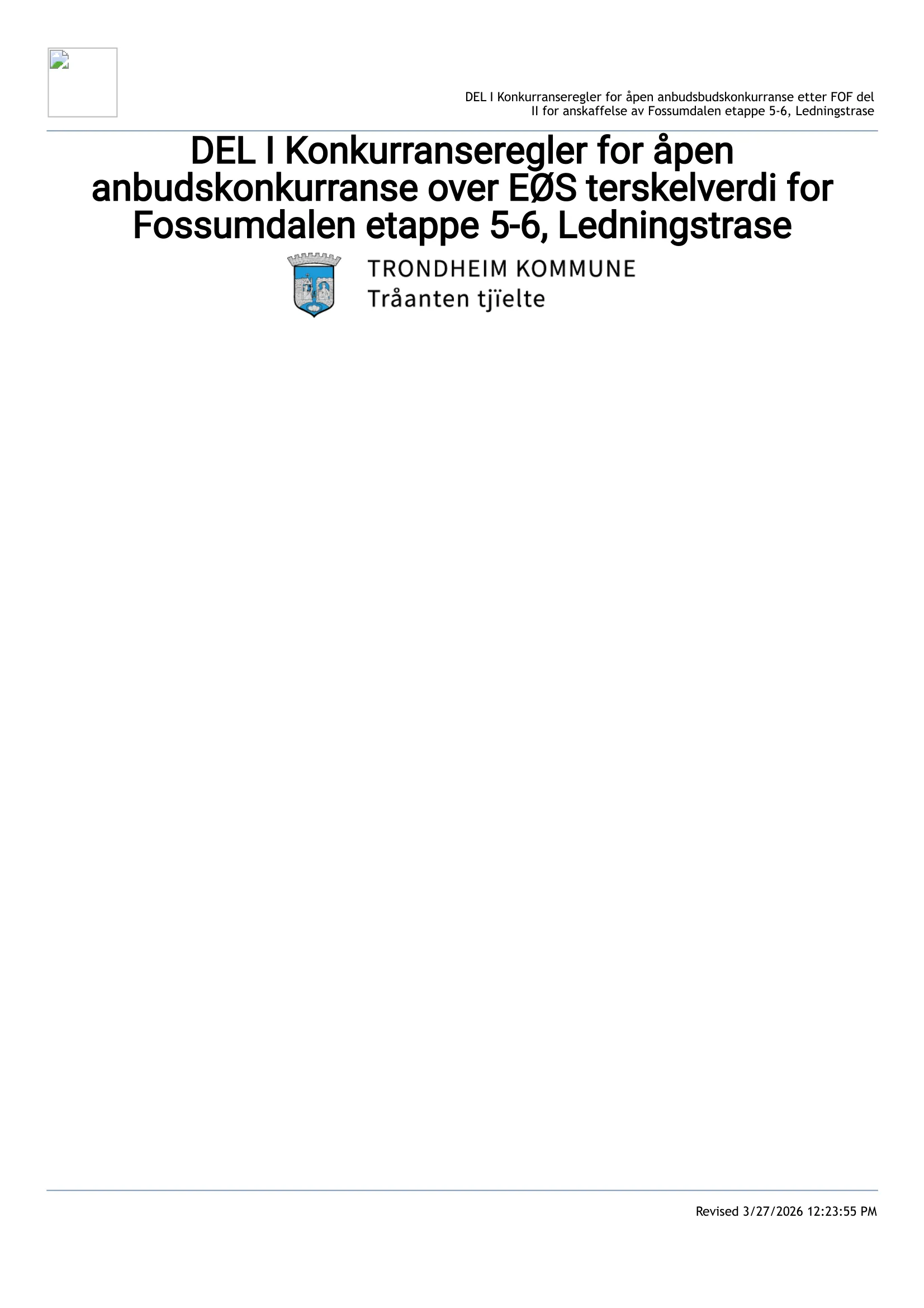 Konkurransebeskrivelse