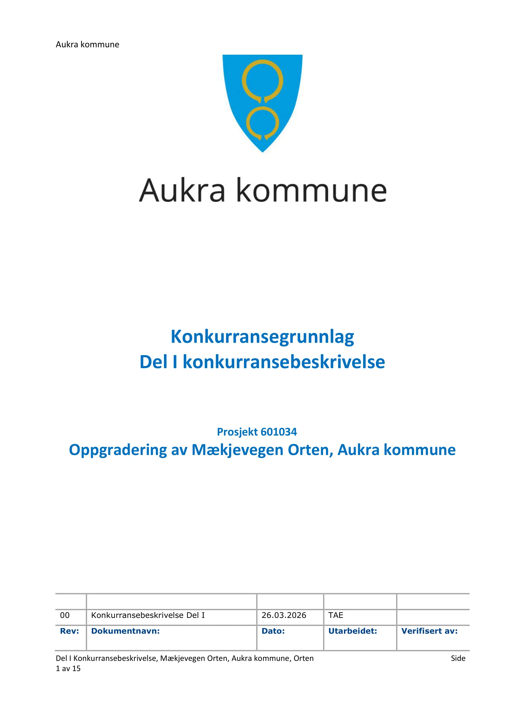 Konkurransebeskrivelse