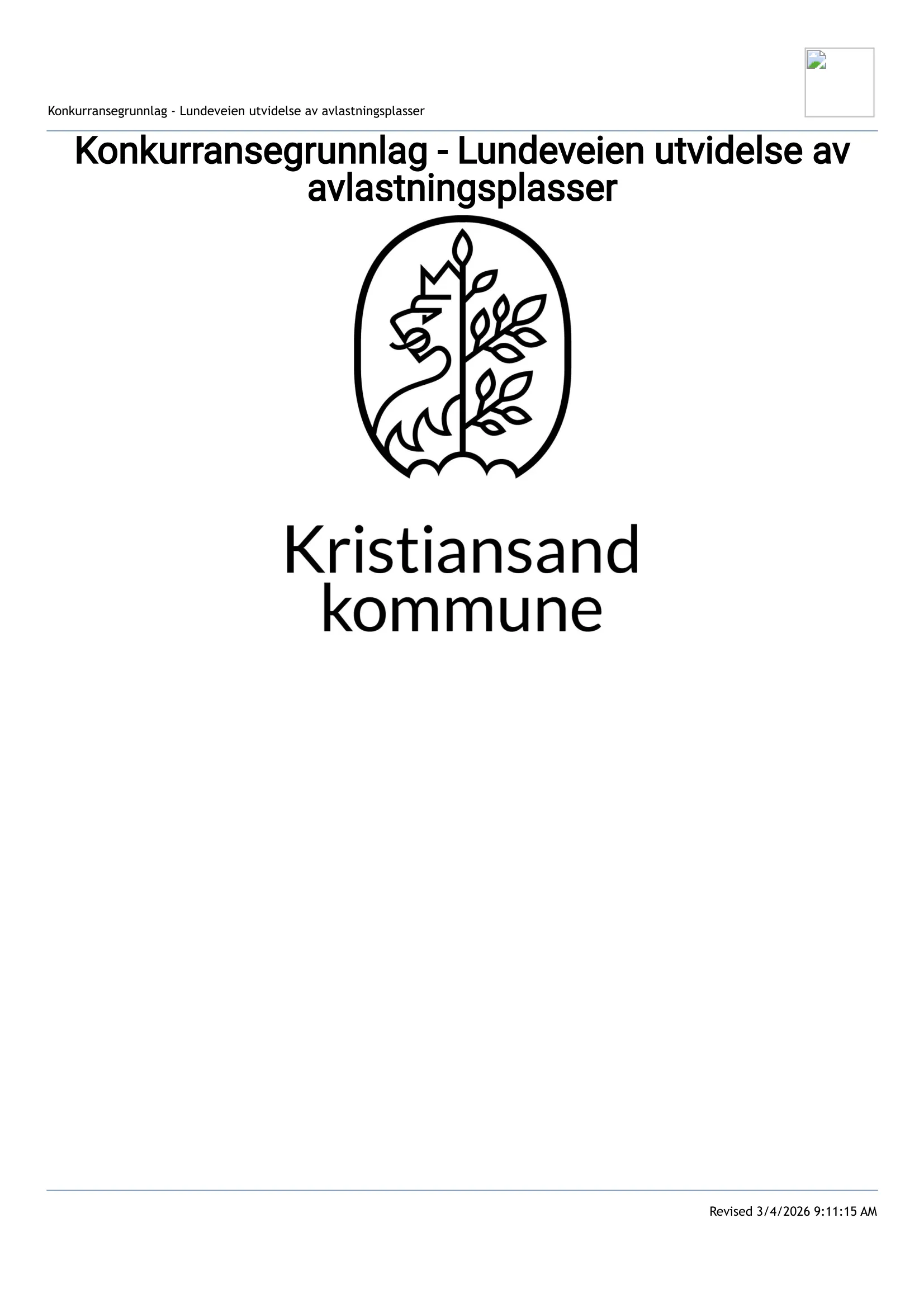 Konkurransebeskrivelse