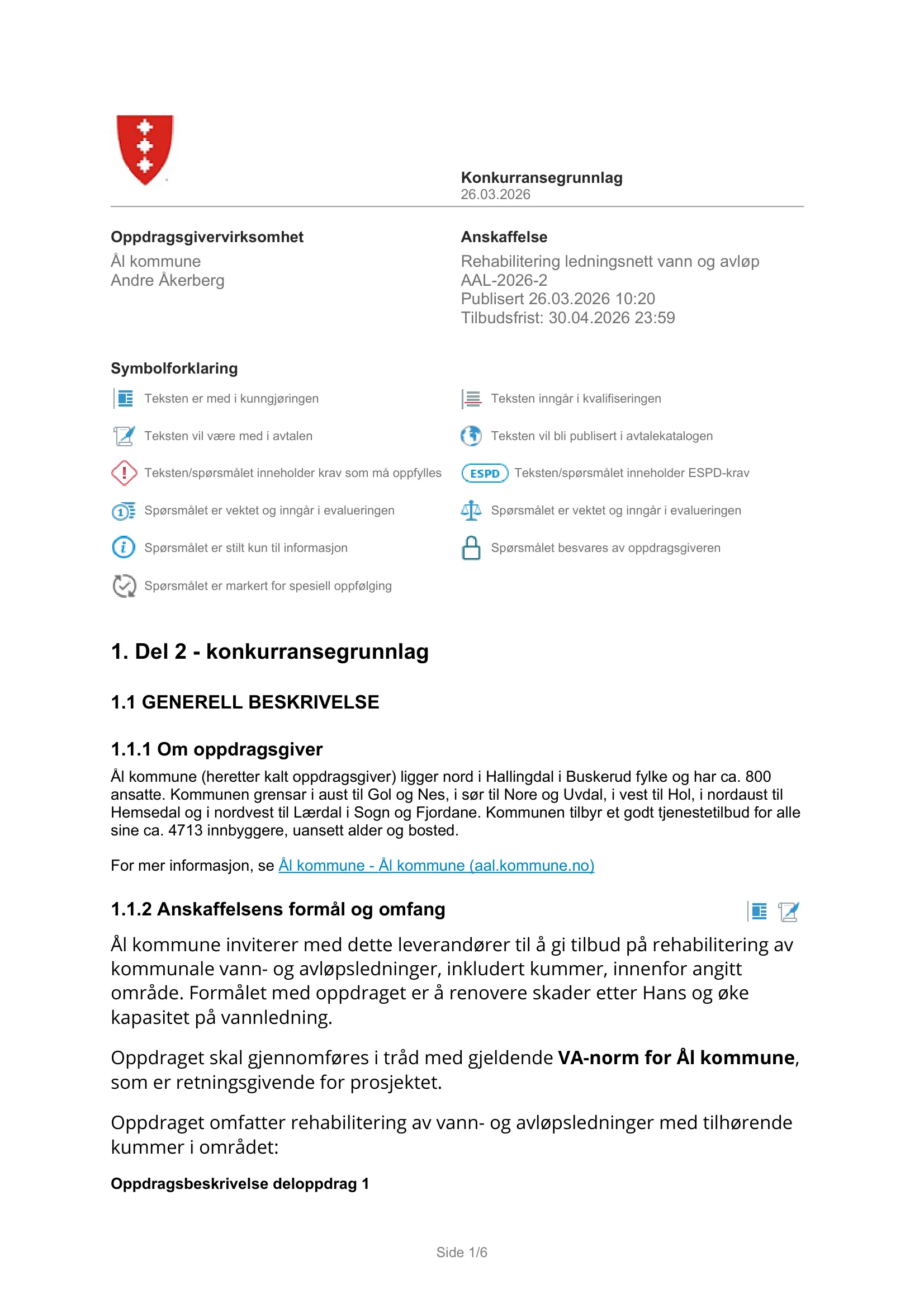 Konkurransebeskrivelse