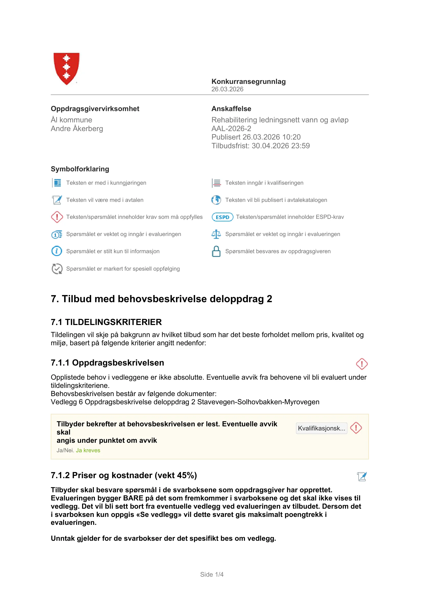 Konkurransebeskrivelse